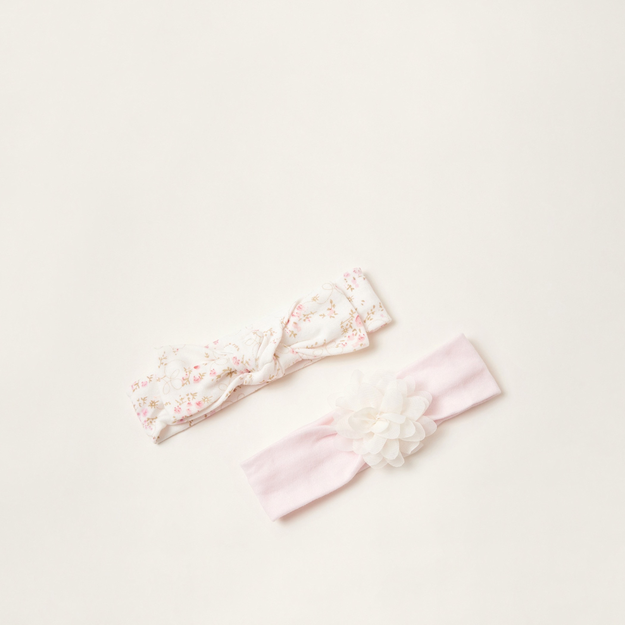 طقم مرايل بطبعات وشرائط رأس 4 قطع من جونيورز-baby-girls-accessories-hairaccessories-image-5