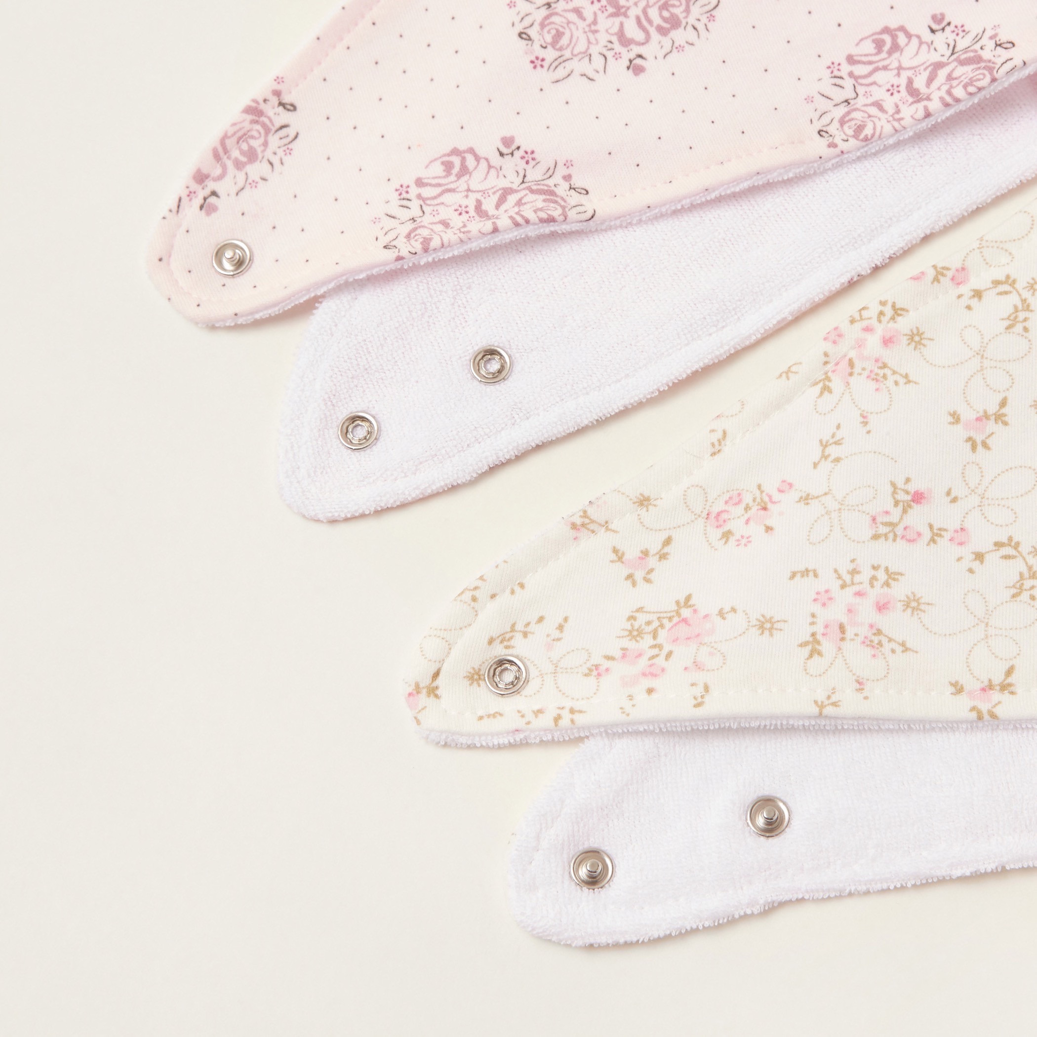 طقم مرايل بطبعات وشرائط رأس 4 قطع من جونيورز-baby-girls-accessories-hairaccessories-image-6