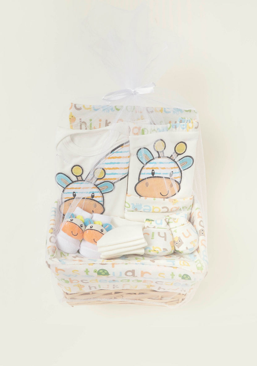 Juniors 12-Piece Giraffe Print Clothing Gift Basket Set-Clothes Sets-image-0