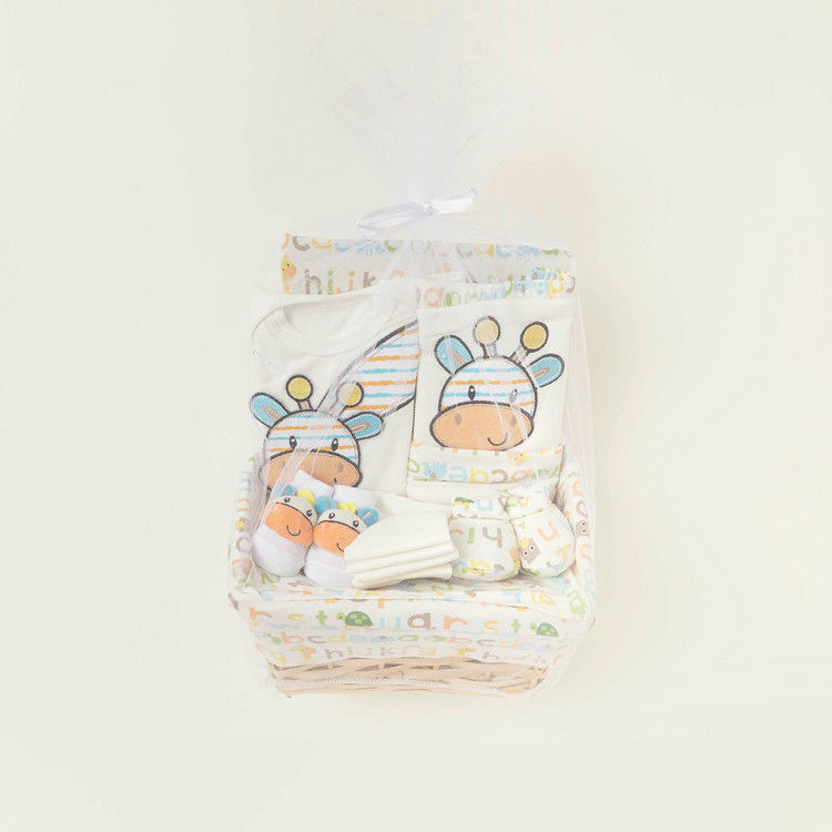 Juniors 12-Piece Giraffe Print Clothing Gift Basket Set