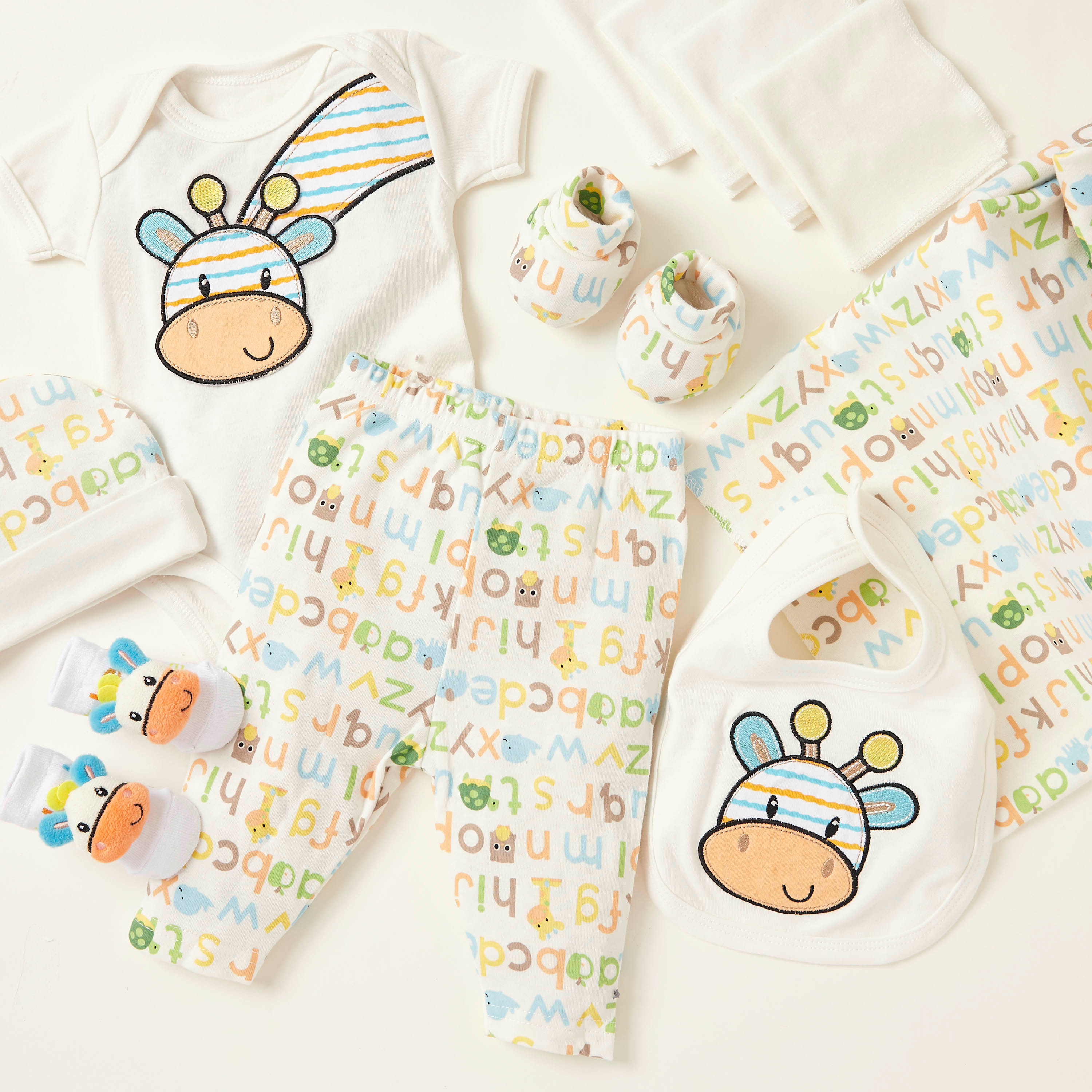 Juniors 12-Piece Giraffe Print Clothing Gift Basket Set-baby-boys-clothing-setsandcoords-image-5