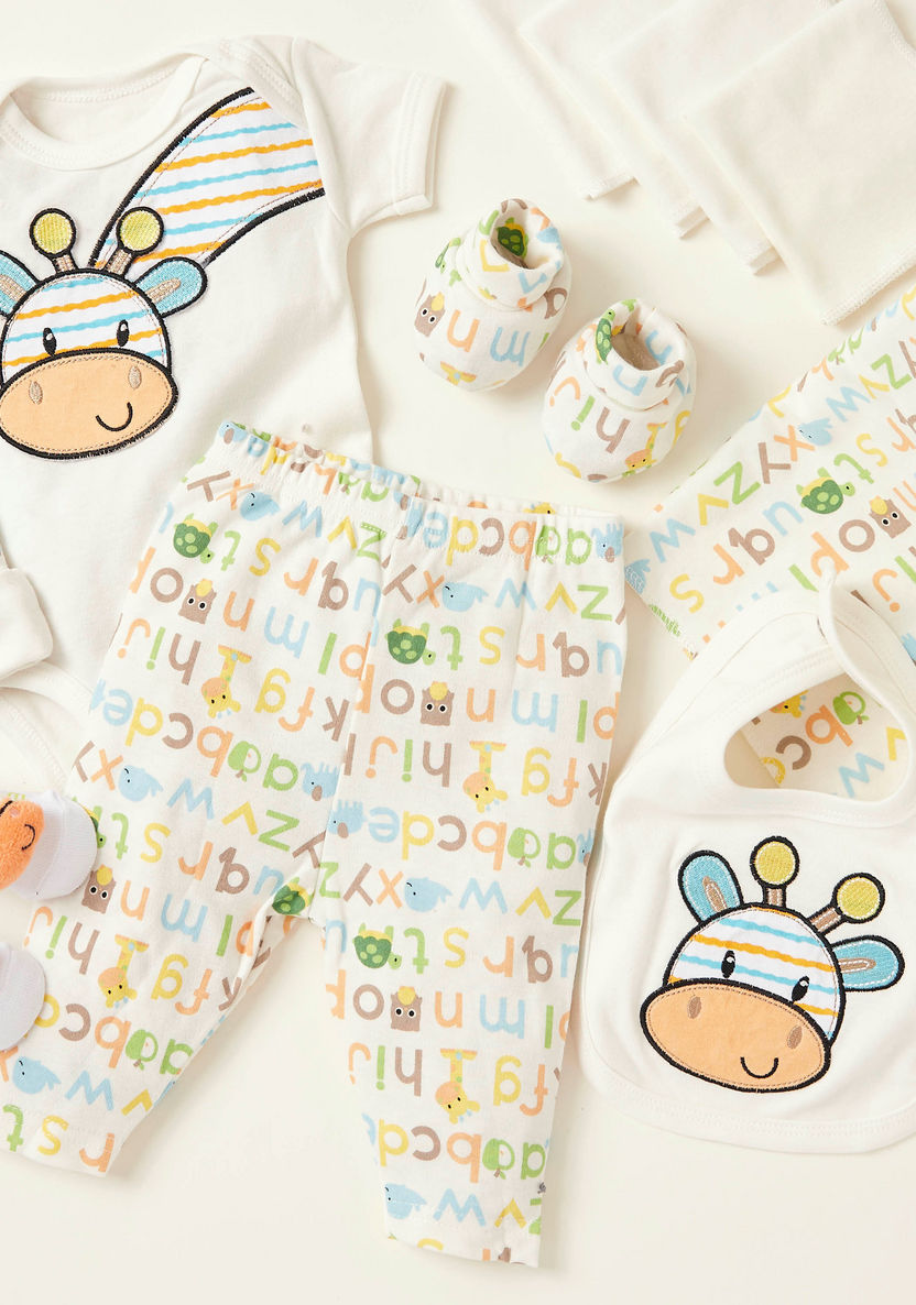 Juniors 12-Piece Giraffe Print Clothing Gift Basket Set-Clothes Sets-image-4