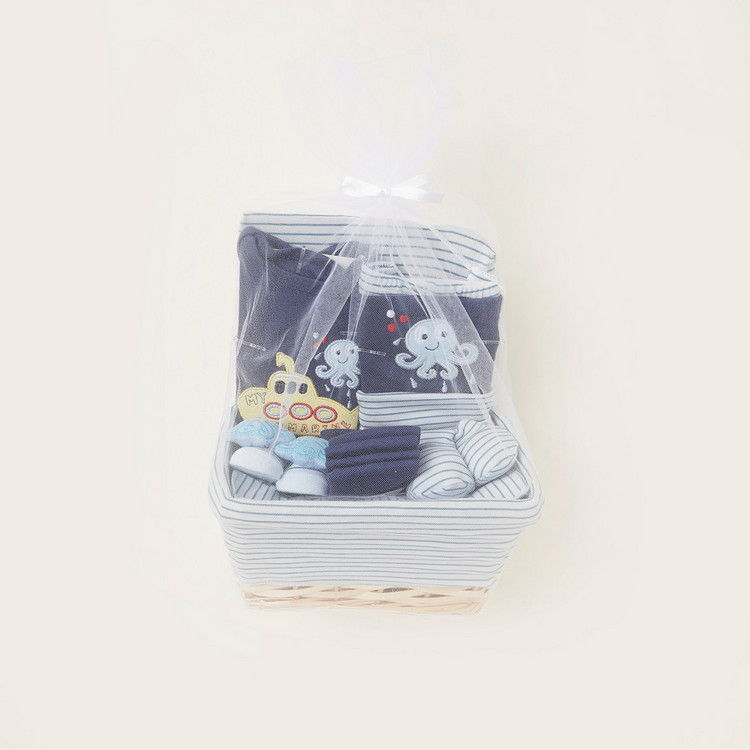 Juniors 12-Piece Octopus Print Clothing Gift Basket Set