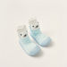 Juniors Printed Sneaker Booties with Cuffed Hem-Socks-thumbnail-1