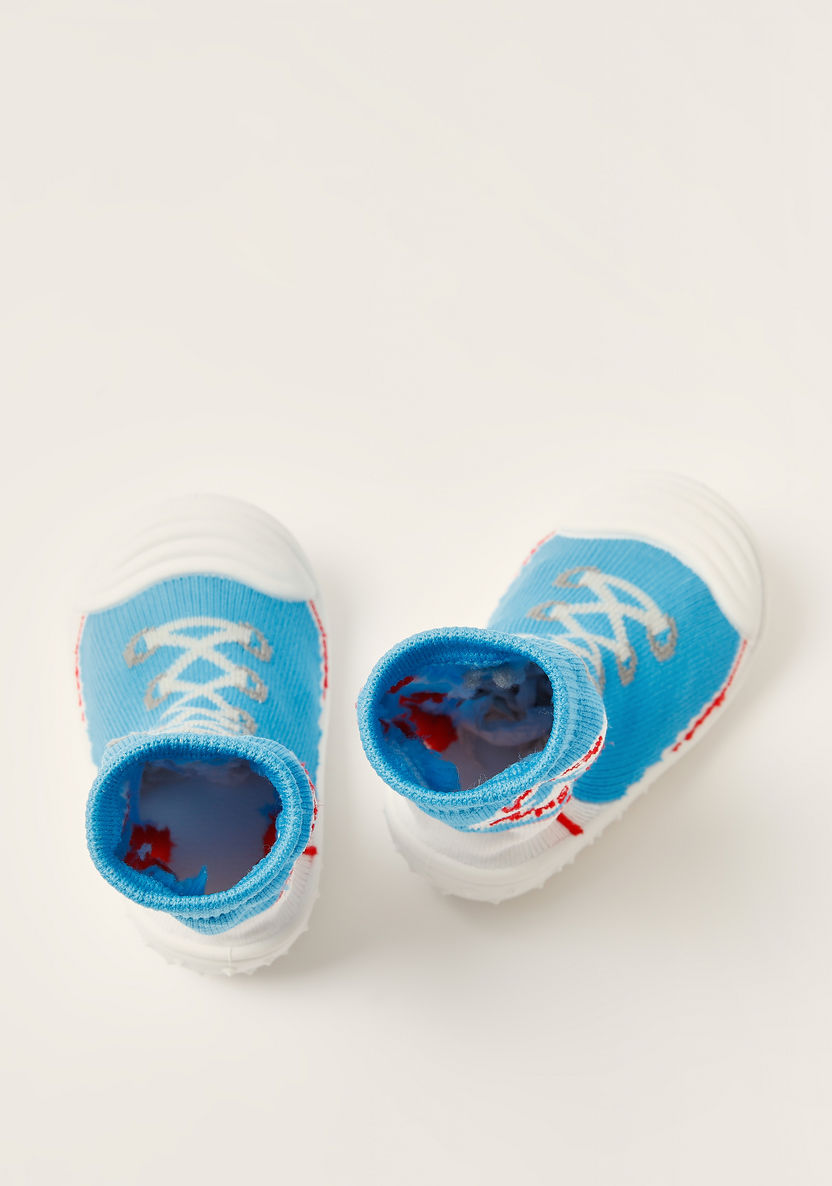 Juniors Printed Slip-On Sneaker Booties-Booties-image-0