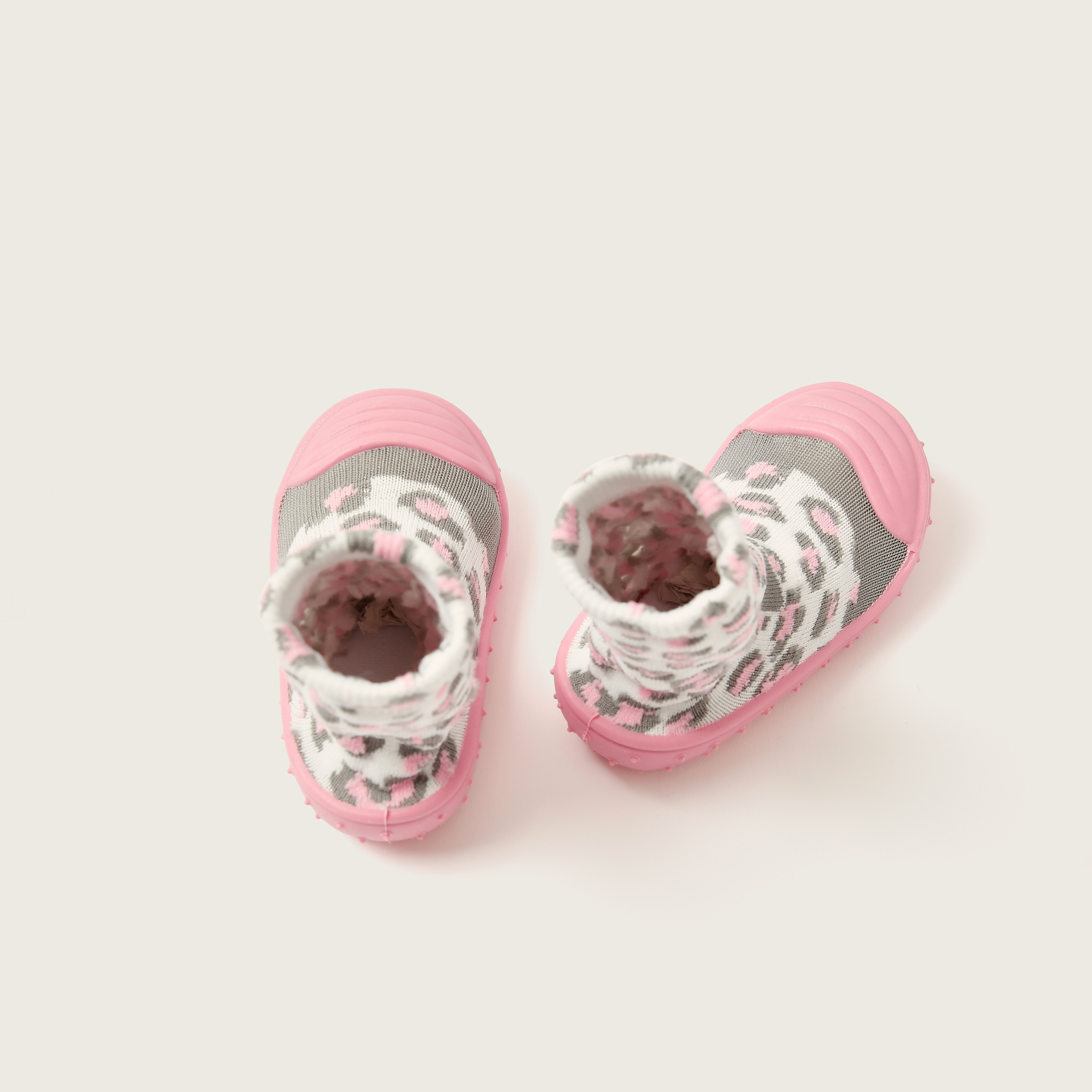 Juniors All-Over Animal Print Sneaker Booties-baby-girls-shoes-booties-image-1