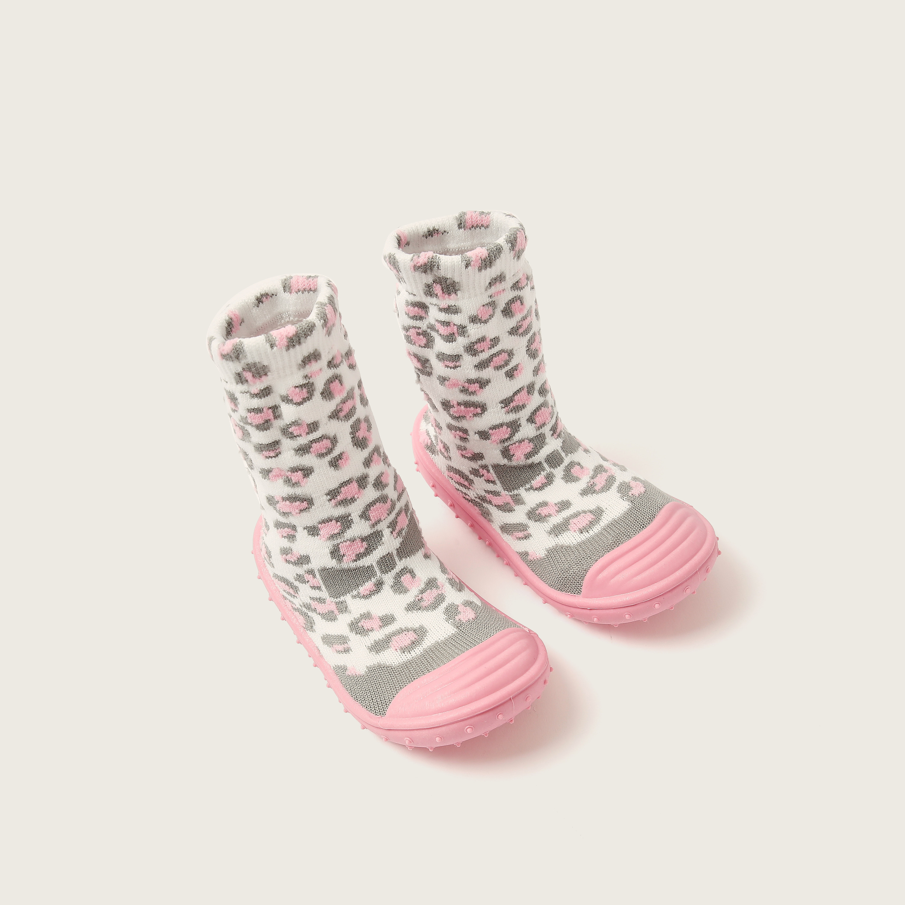 Juniors All-Over Animal Print Sneaker Booties-baby-girls-shoes-booties-image-2
