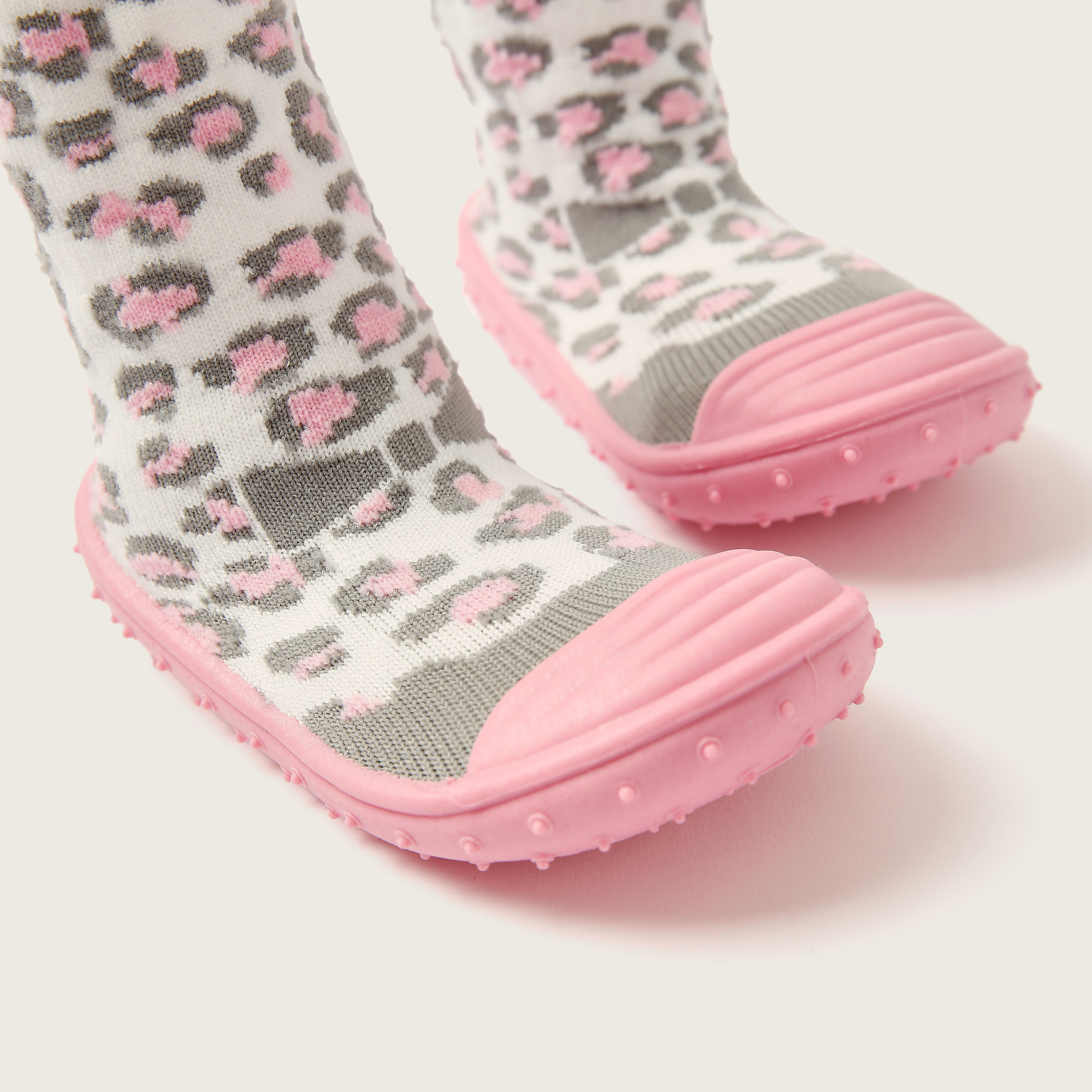 Juniors All-Over Animal Print Sneaker Booties-baby-girls-shoes-booties-image-3