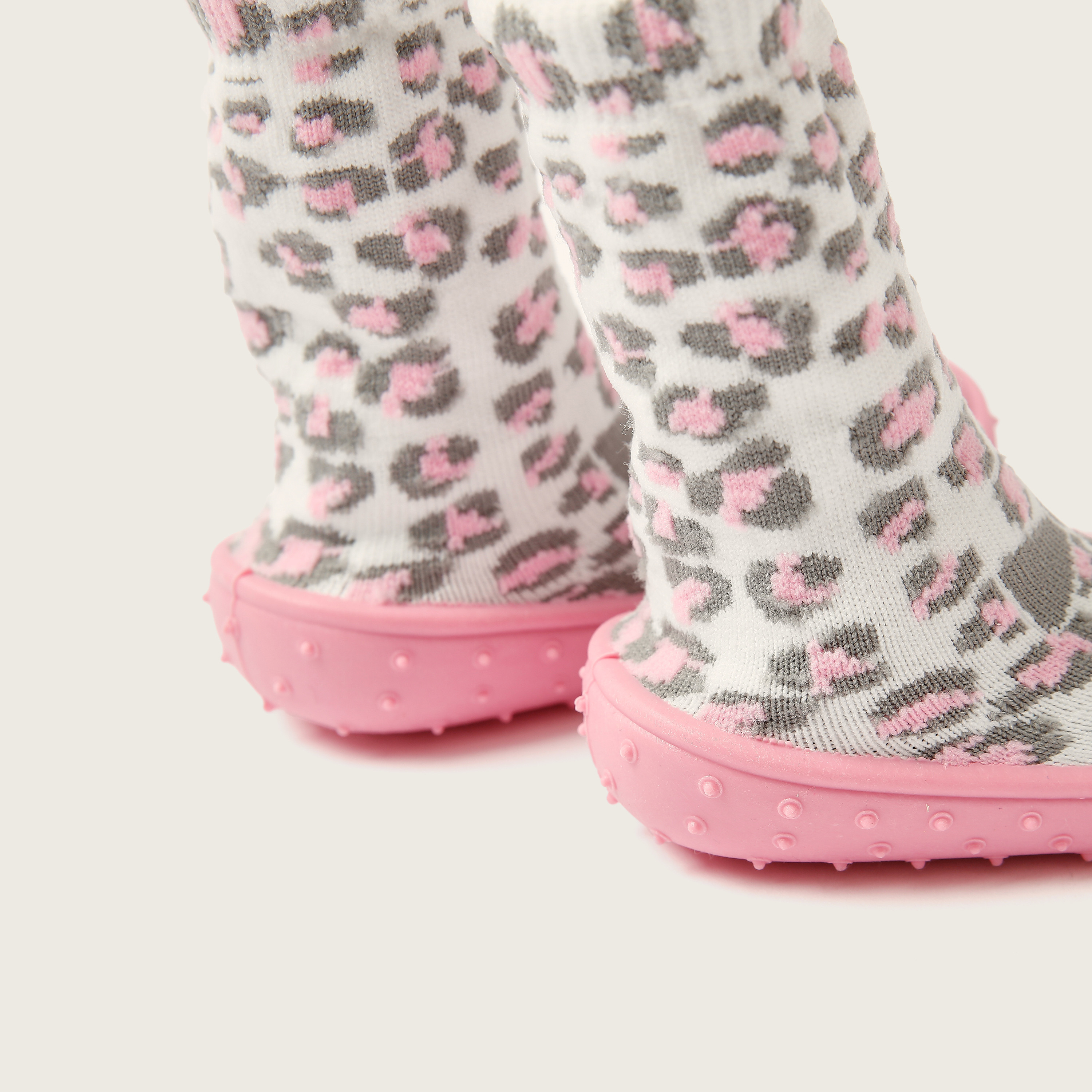 Juniors All-Over Animal Print Sneaker Booties-baby-girls-shoes-booties-image-4