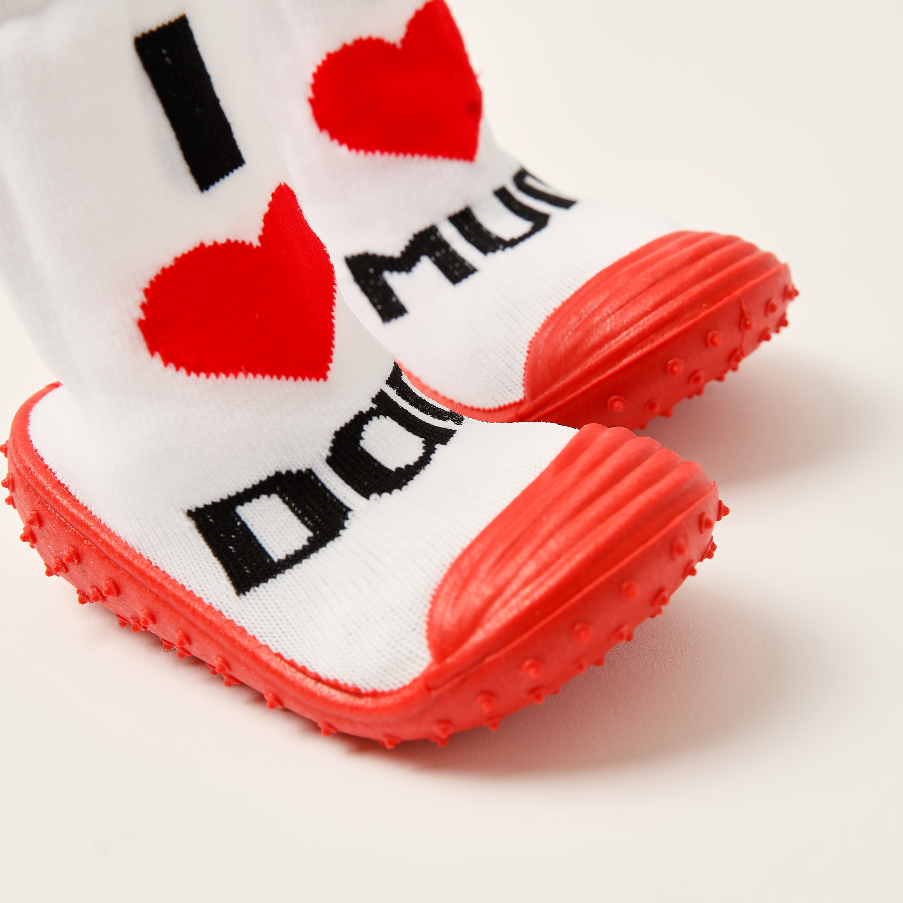 Juniors Slogan Print Sneaker Booties-baby-boys-shoes-booties-image-3