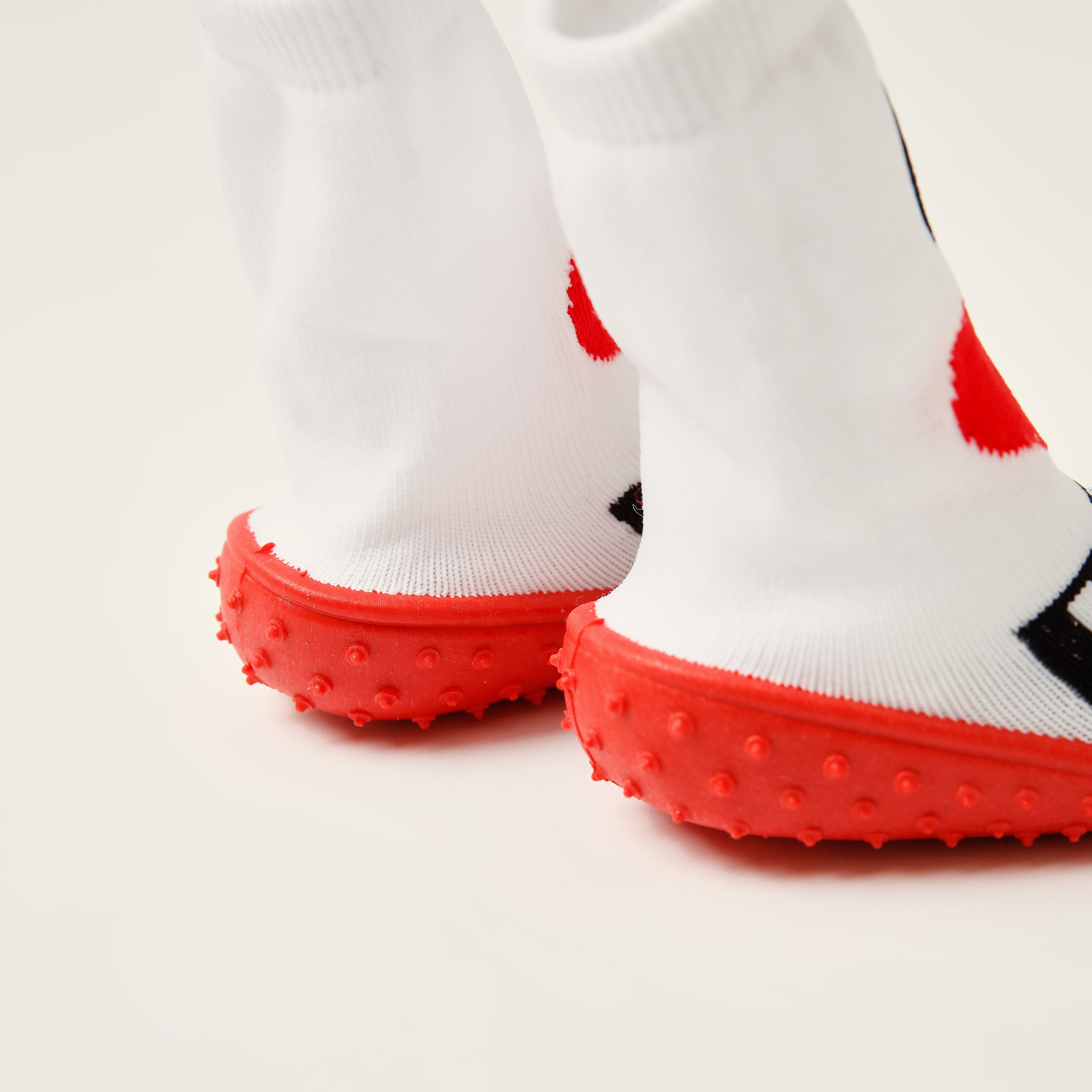 Juniors Slogan Print Sneaker Booties-baby-boys-shoes-booties-image-4