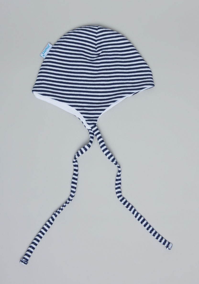 Juniors Striped Cap with Tie Ups-Caps-image-0