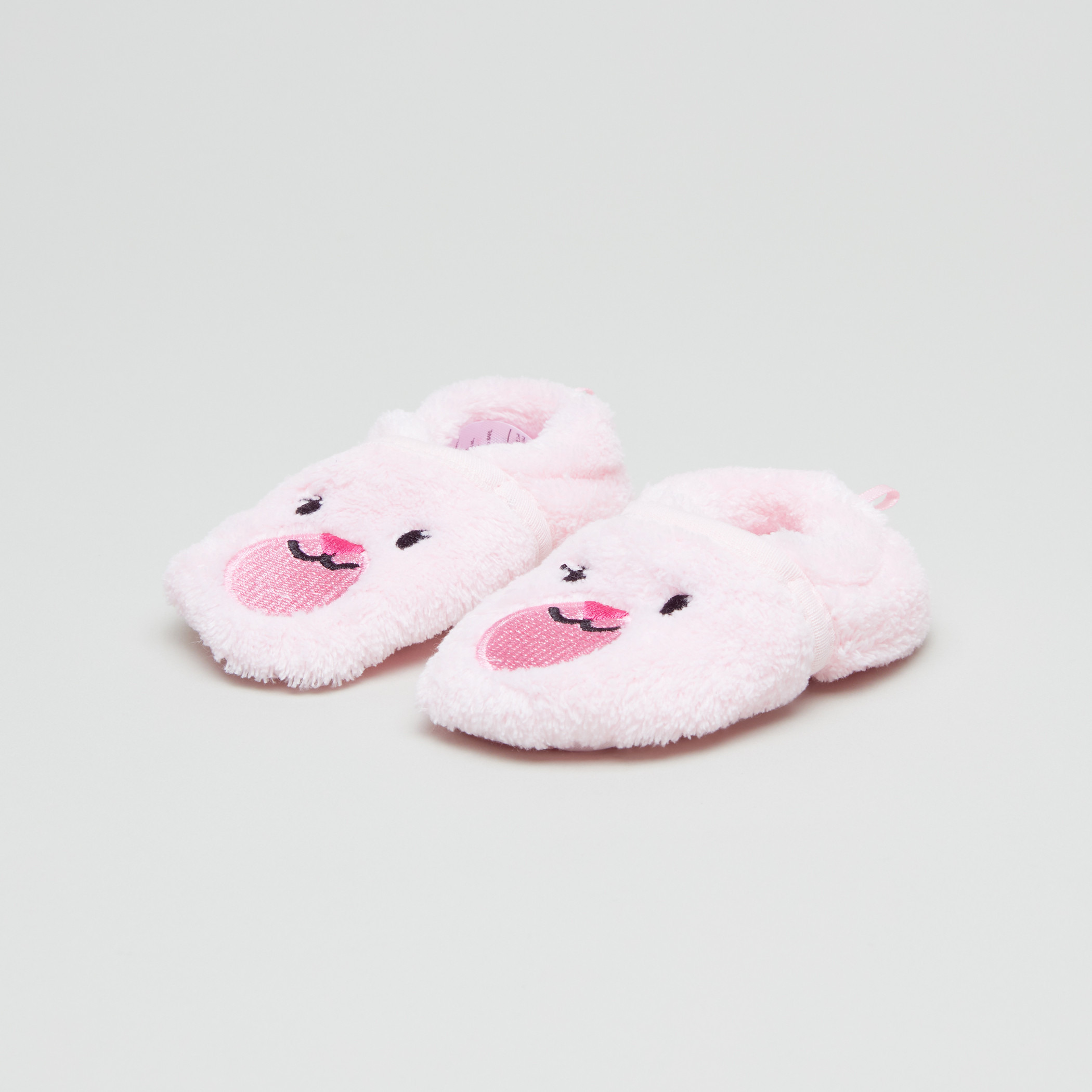 حذاء طويل مخملي من جونيورز.-baby-girls-shoes-booties-image-1