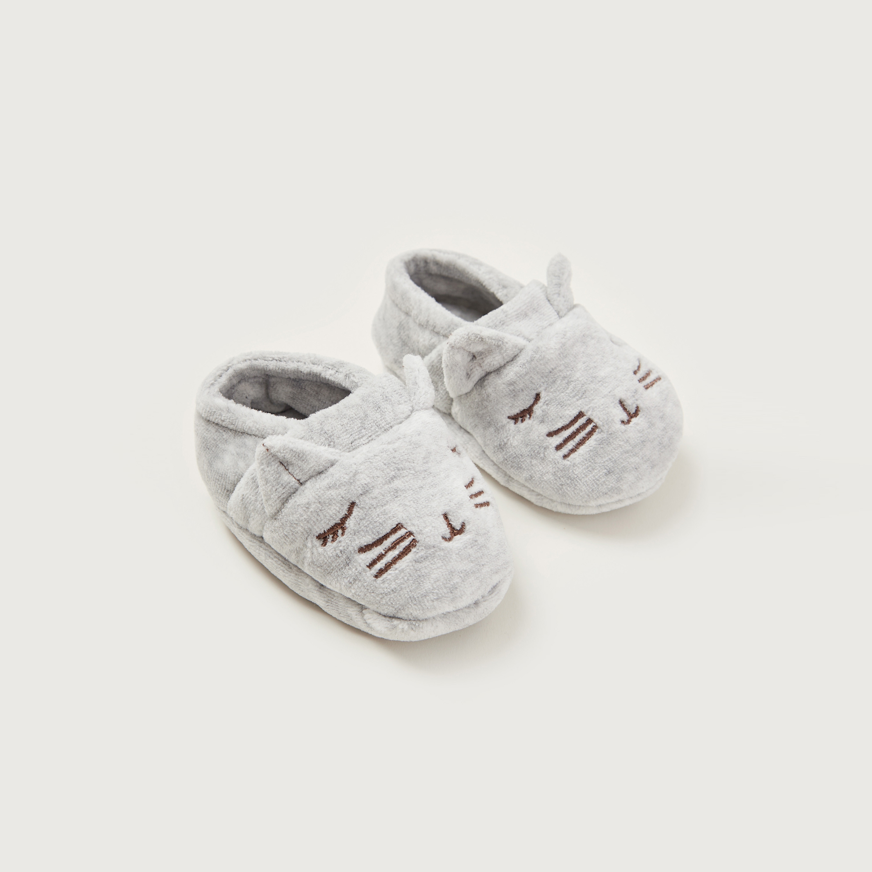 Juniors Embroidered Booties-baby-boys-shoes-booties-image-2