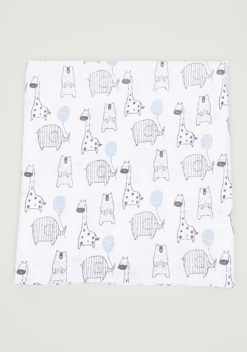 Juniors Printed Receiving Blanket - Set of 3-Blankets and Throws-image-1