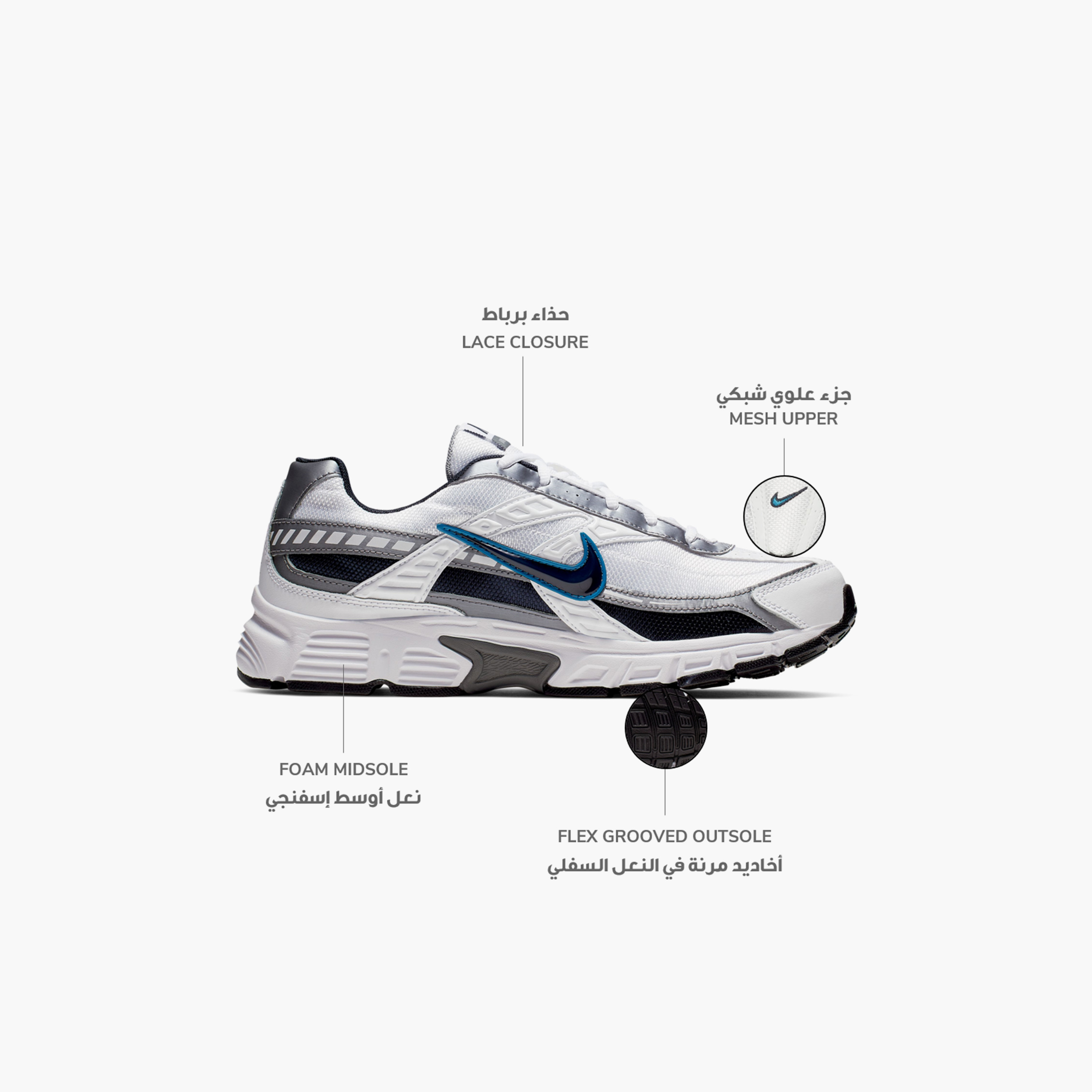 Nike Men's Initiator Lace-Up Low Ankle Sneakers NK394055 | OE-sports-men-shoes-image-2
