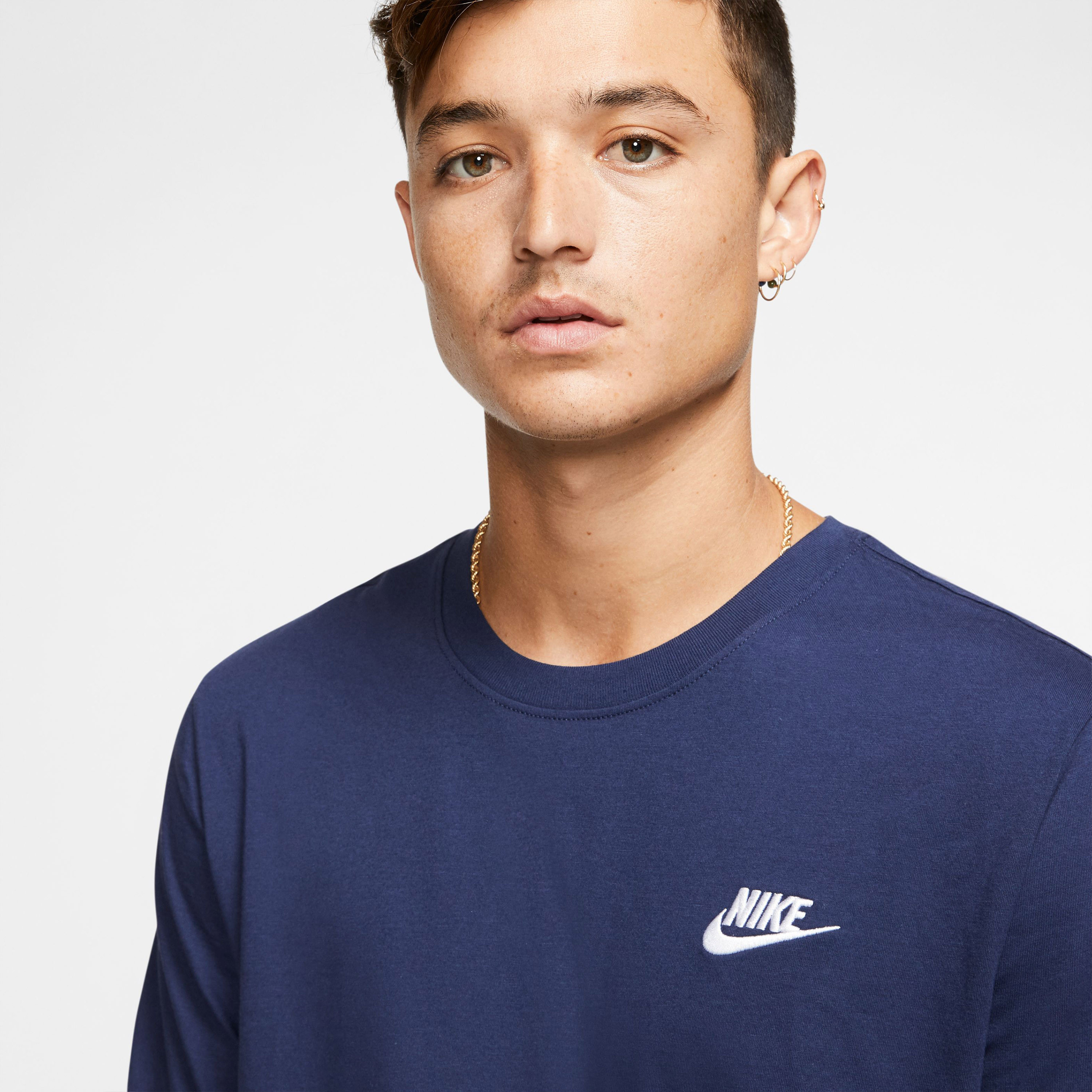 Nike Men's Sportswear Club Short Sleeve T-Shirt-men-clothing-sportswearandactivewear-tshirtsandpolos-image-2