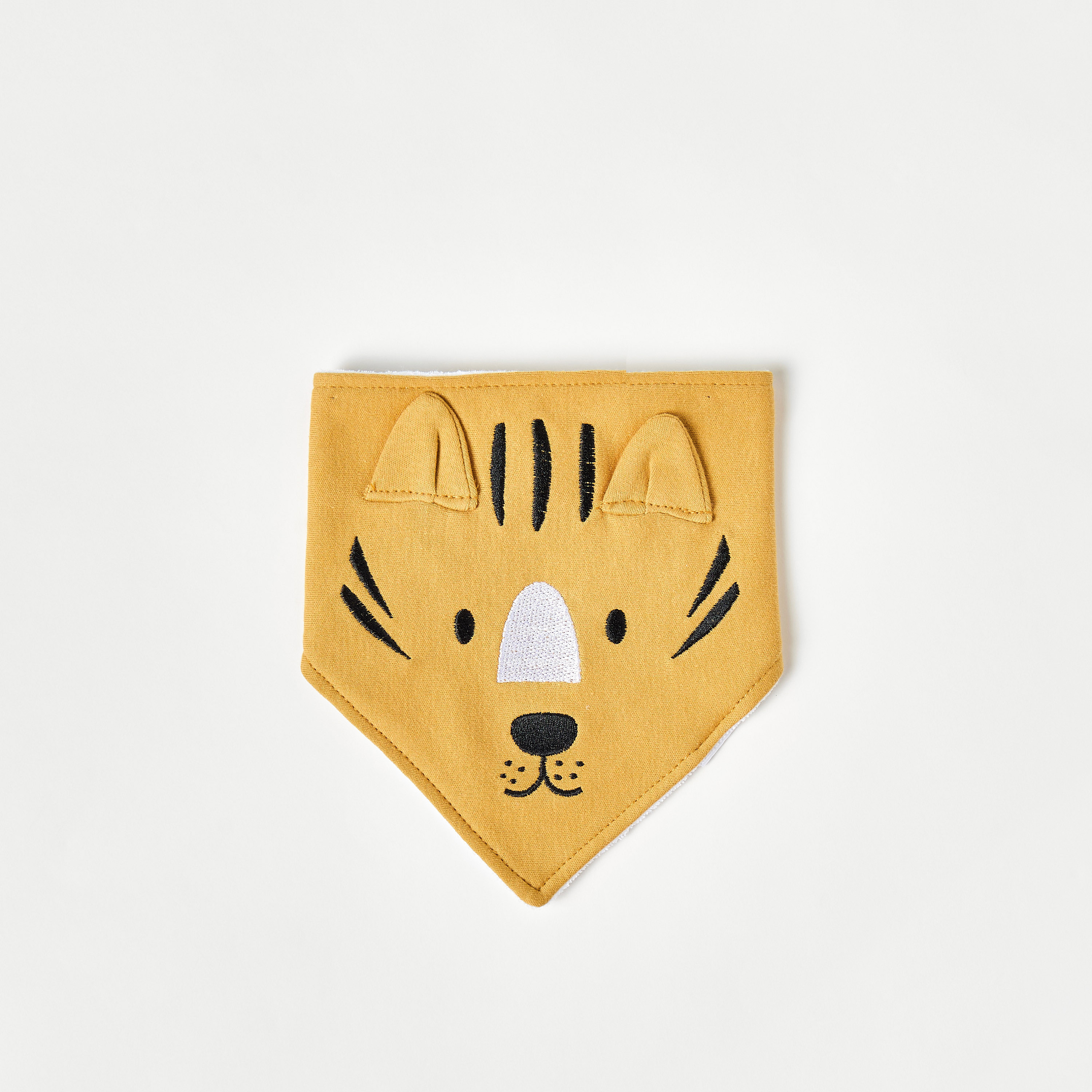 Juniors Tiger Applique Bib and Booties Set-baby-boys-shoes-booties-image-2