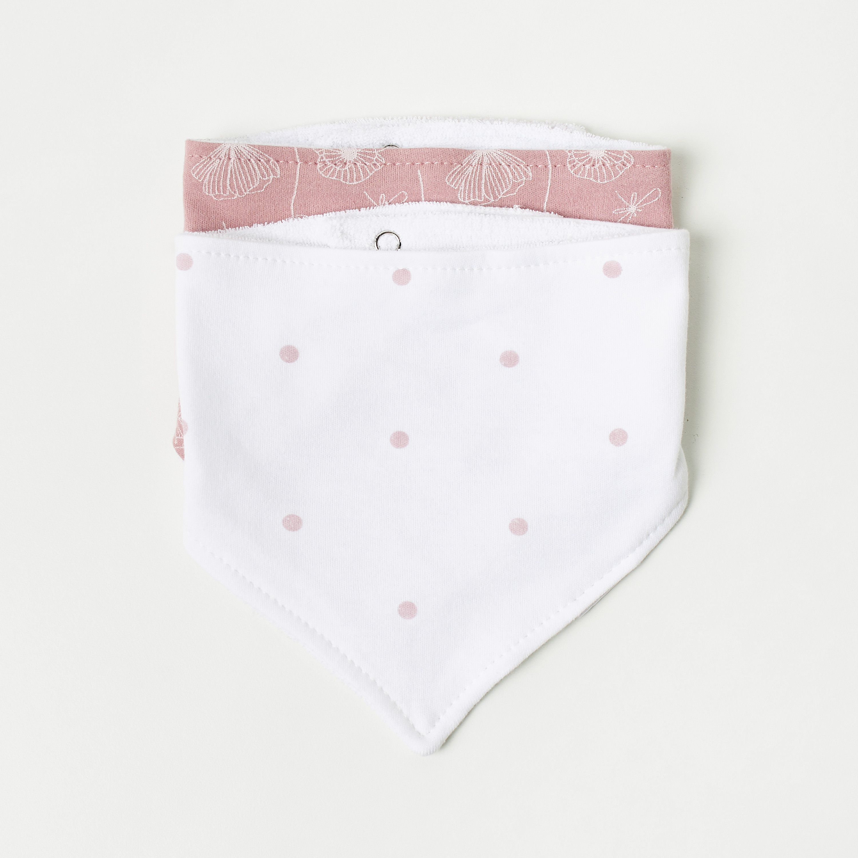 طقم مرايل وشرائط رأس مطاطية 4 قطع بطبعات من جونيورز-baby-feeding-bibs-image-2