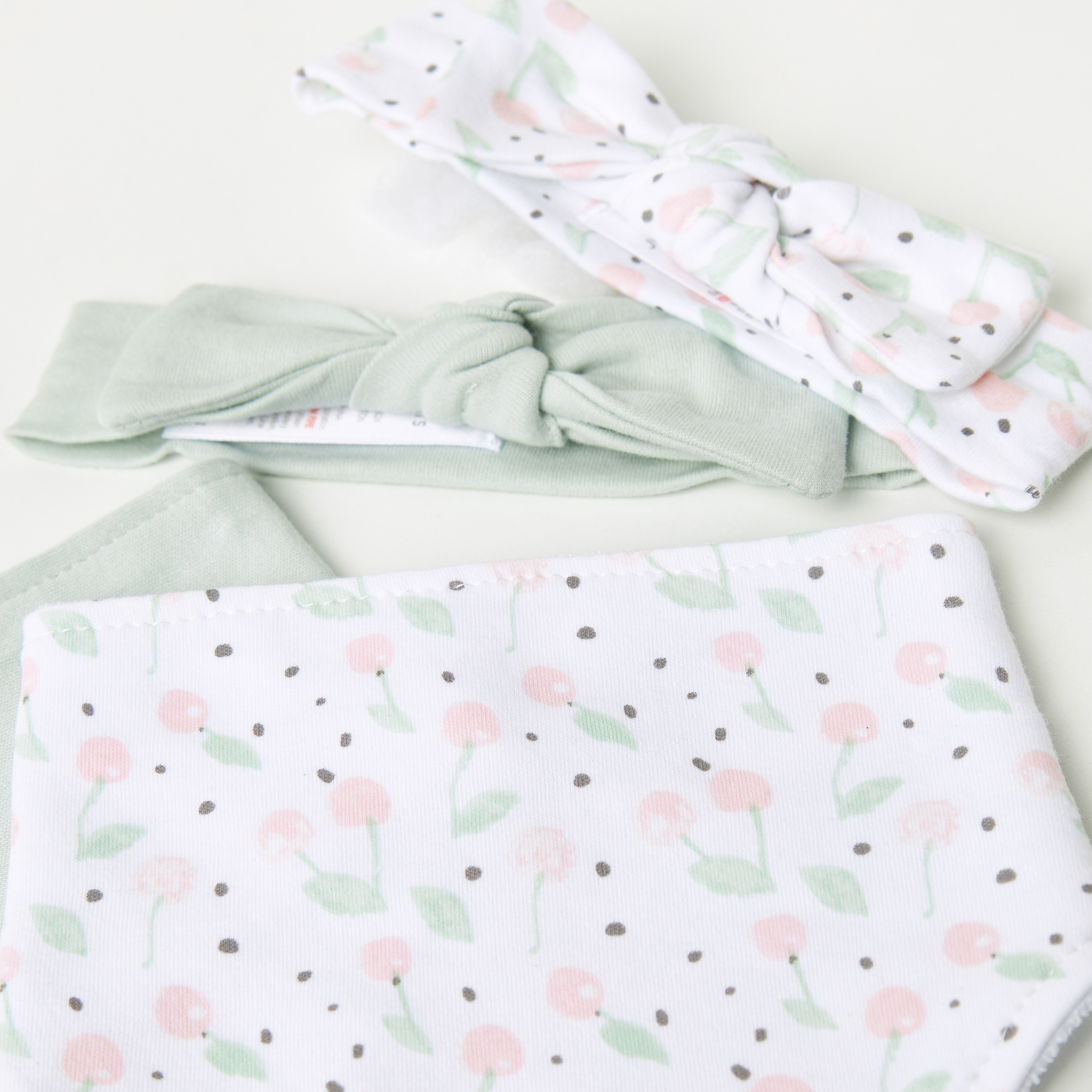 Juniors 4-Piece Printed Bib and Headband Set-baby-feeding-bibs-image-4