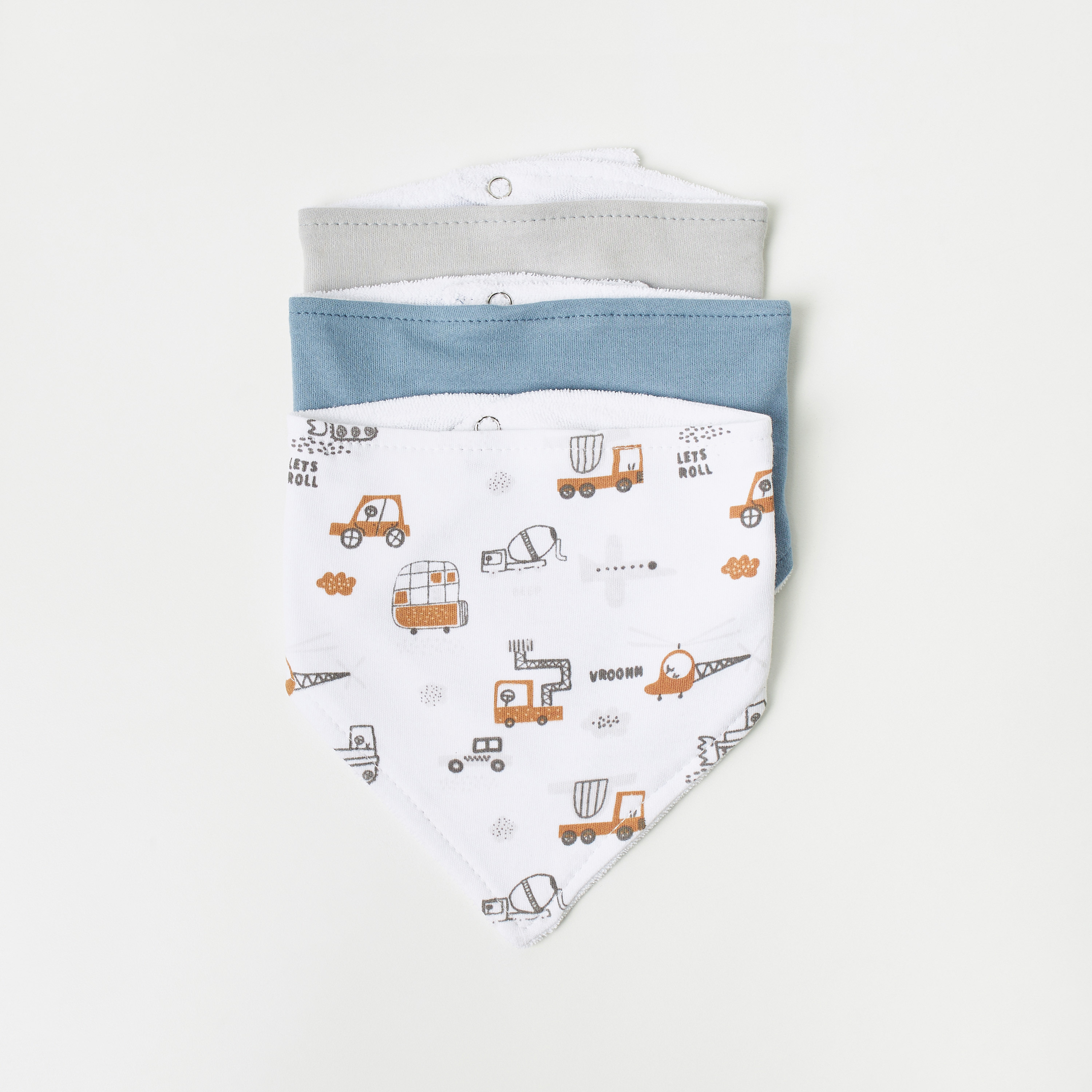 Juniors 5-Piece Printed Bibs and Booties Set-baby-feeding-bibs-image-2