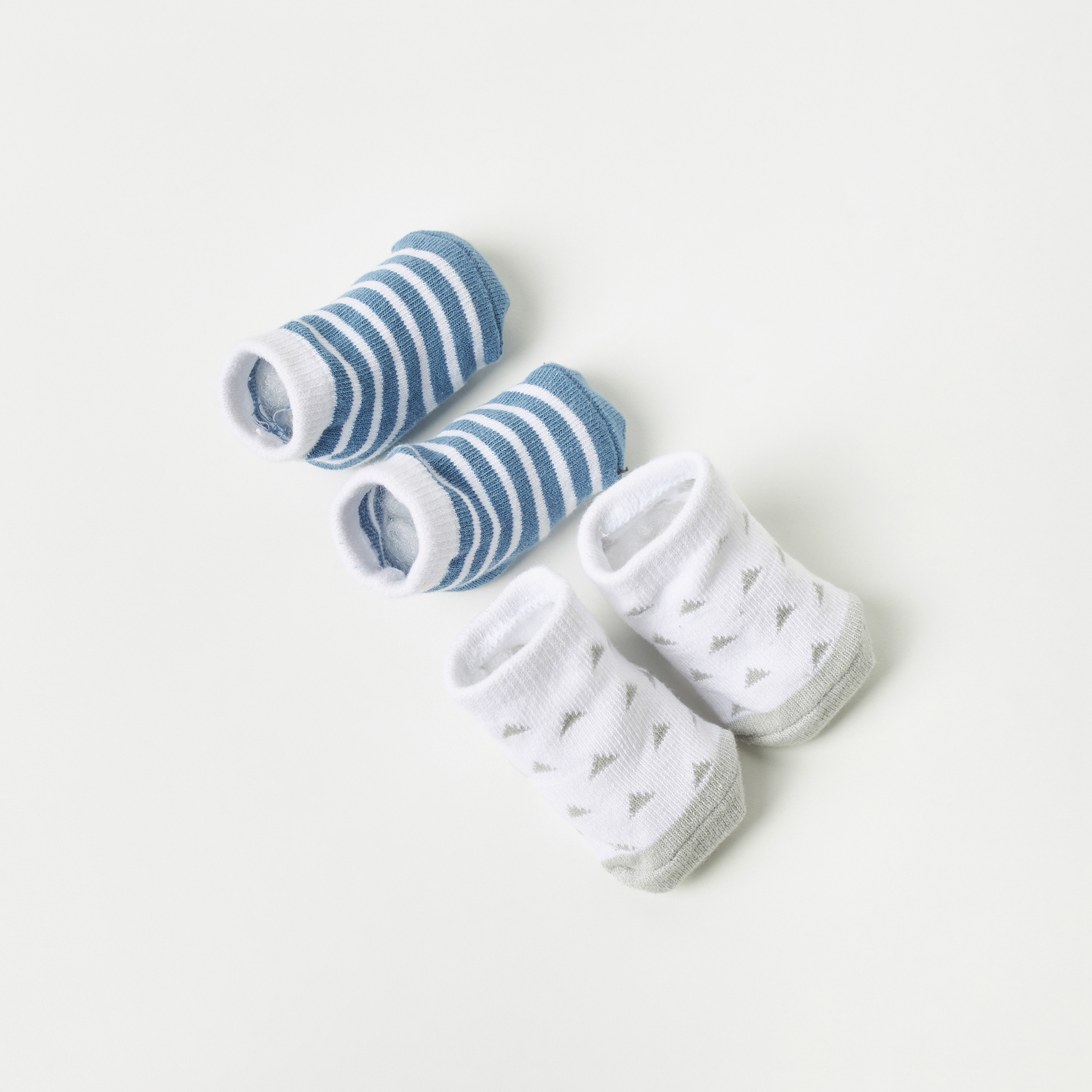 Juniors 5-Piece Printed Bibs and Booties Set-baby-feeding-bibs-image-3