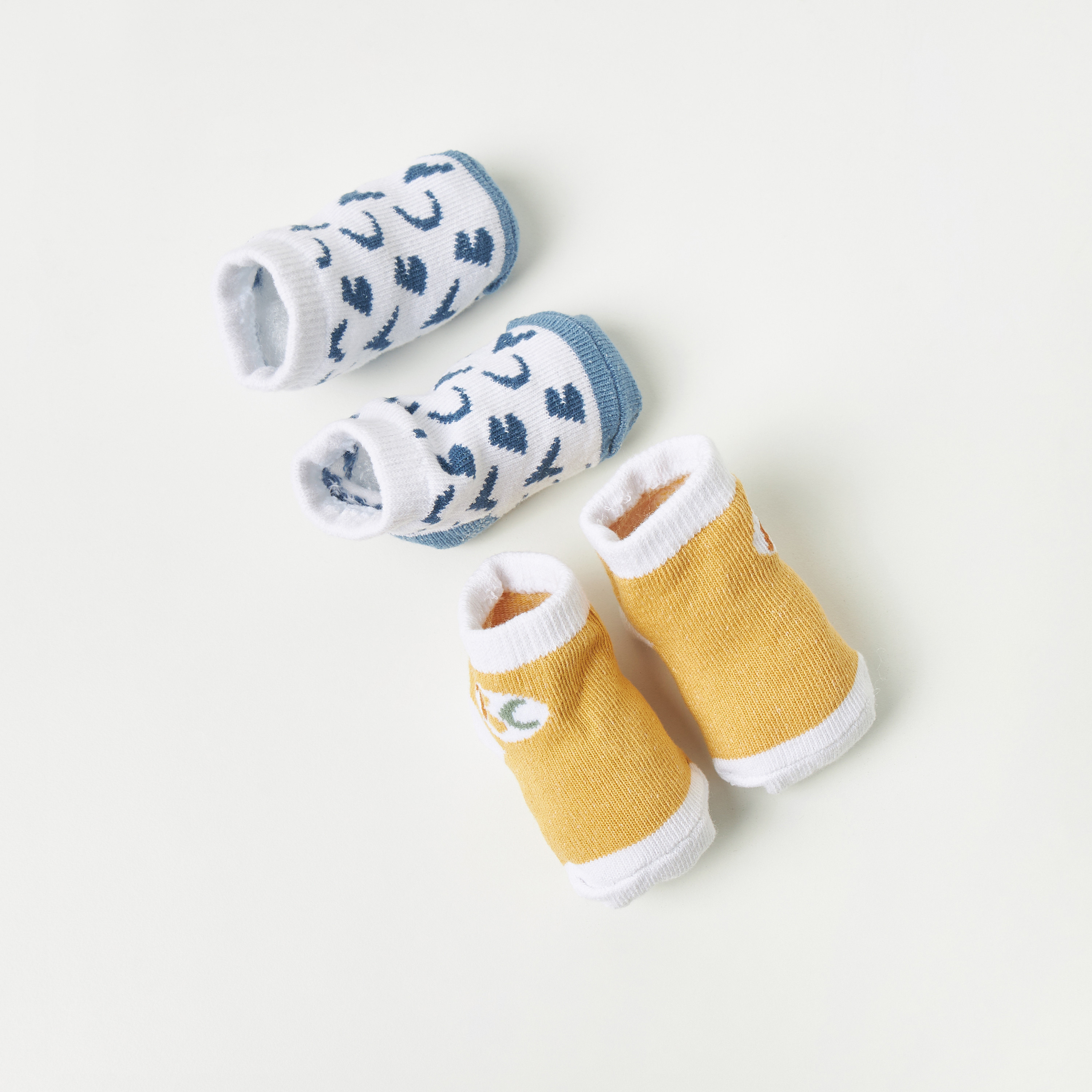 طقم مرايل وأبوات بطبعات فيل 5 قطع من جونيورز-baby-feeding-bibs-image-3
