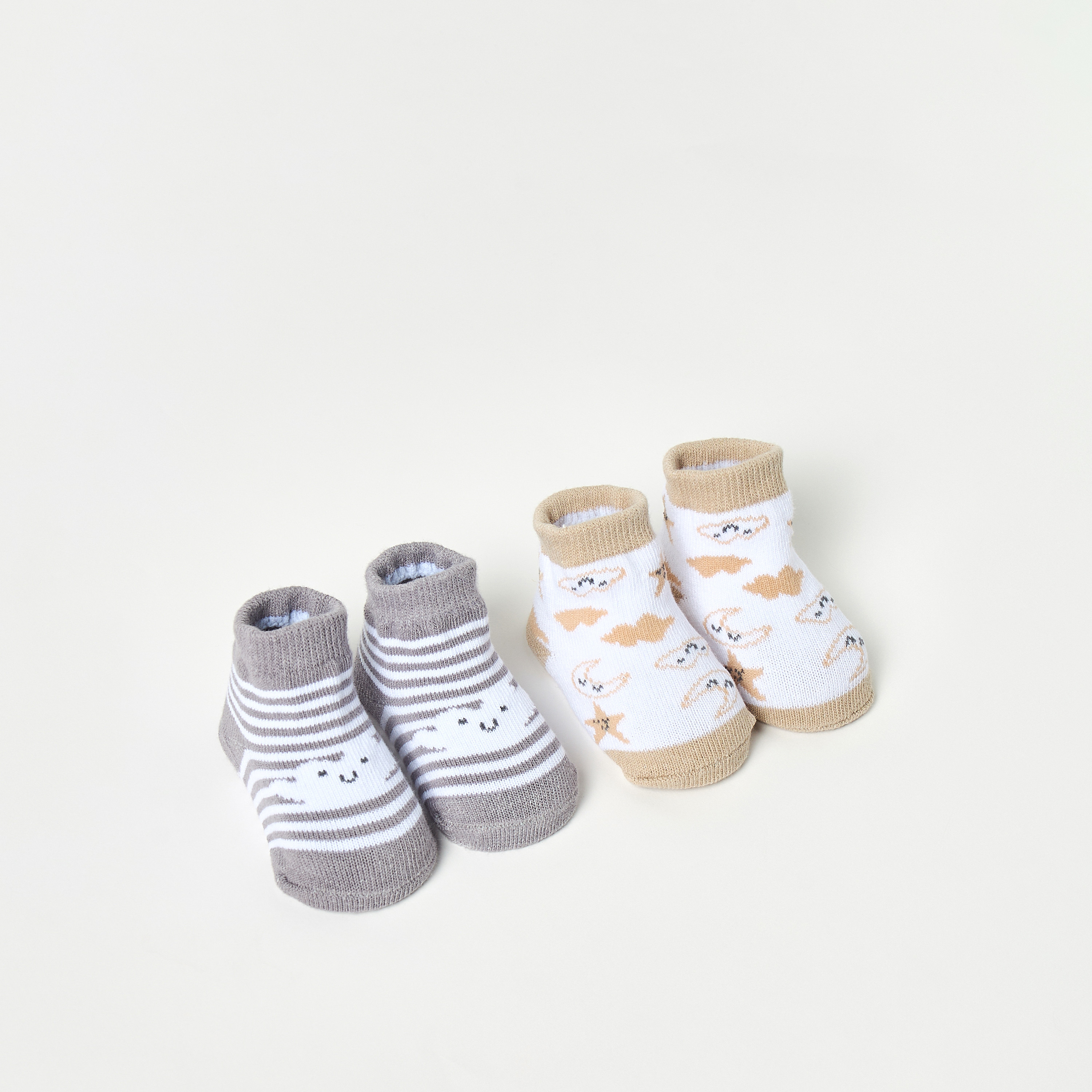 Juniors 5-Piece Printed Bib and Booties Set-baby-feeding-bibs-image-3