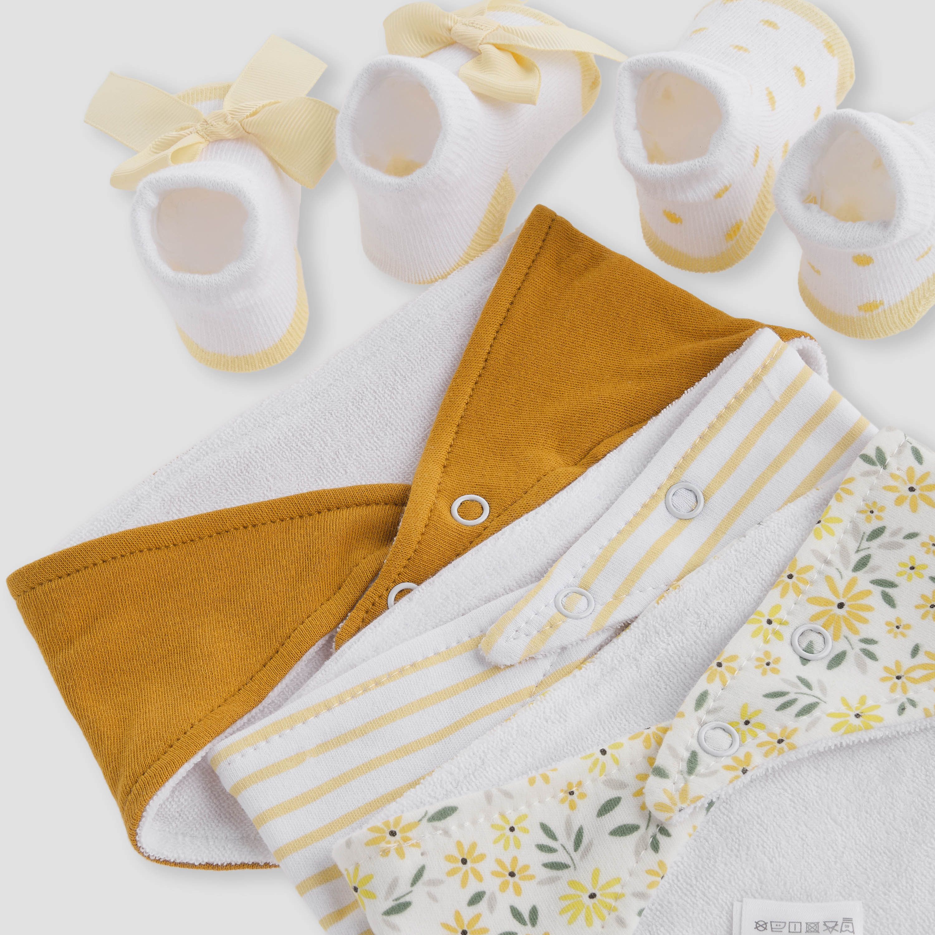 Juniors 5-Piece Printed Bib and Booties Set-baby-feeding-bibs-image-5