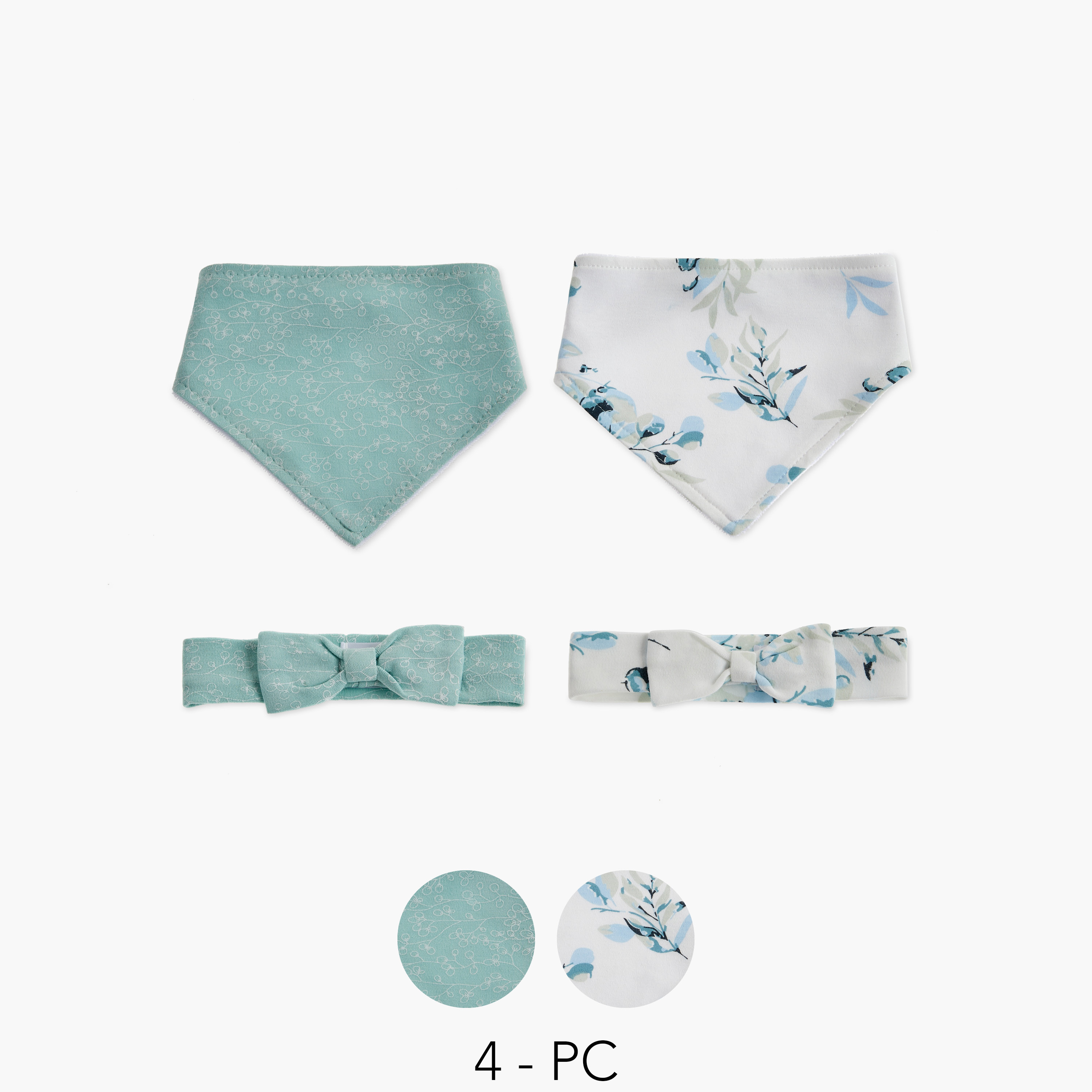 طقم شرائط رأس ومرايل بطبعات 4 قطع من جونيورز-baby-girls-accessories-hairaccessories-image-9