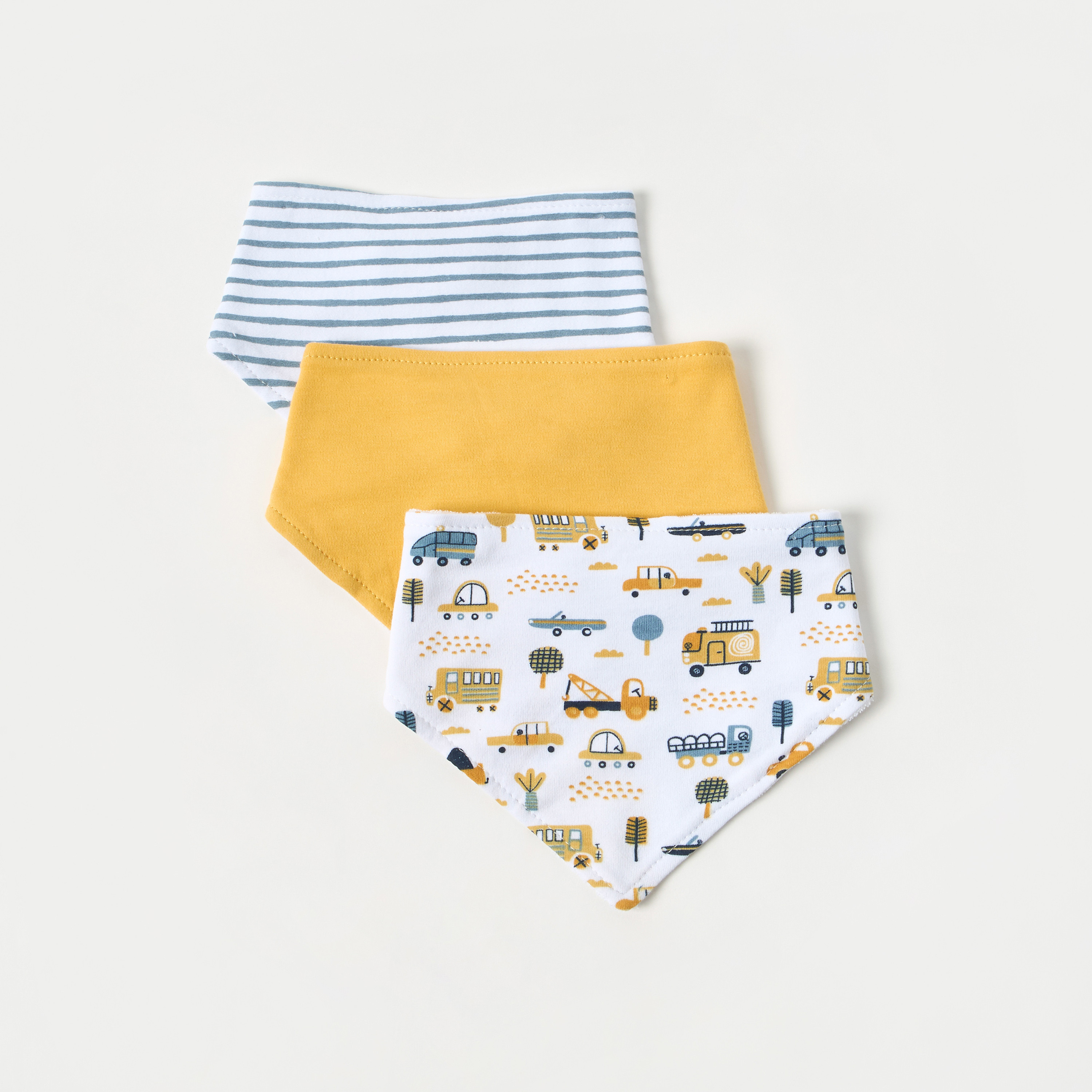 Juniors 5-Piece Printed Bib and Booties Set-baby-feeding-bibs-image-2