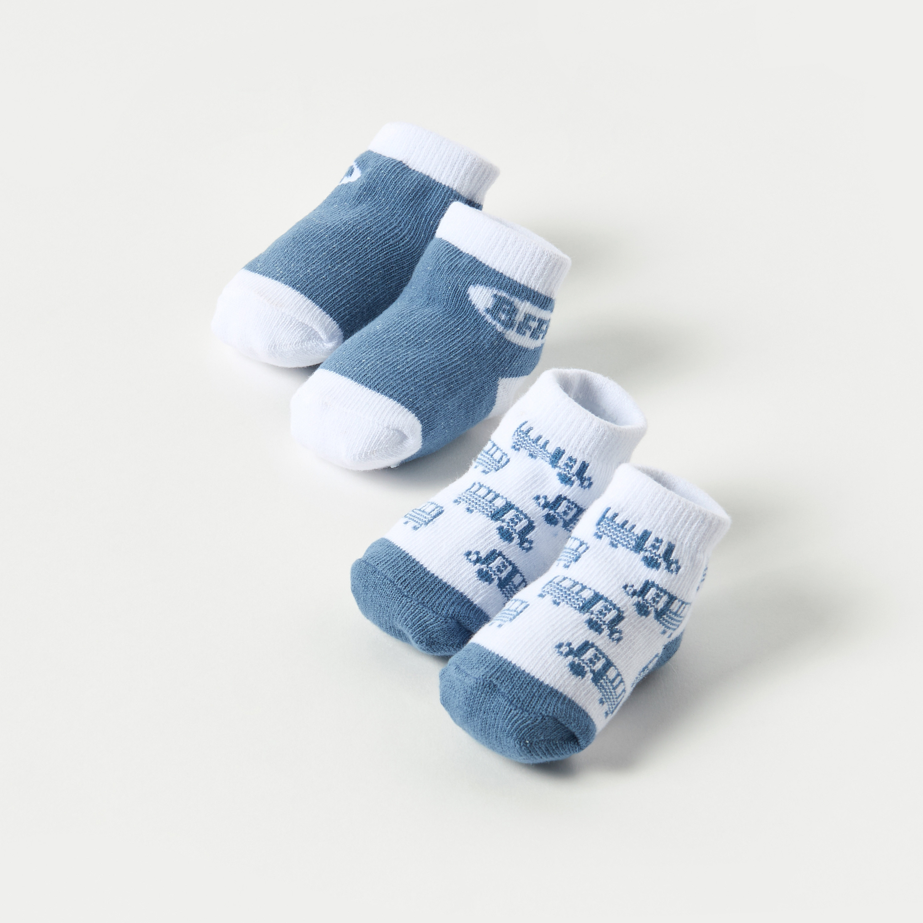 Juniors 5-Piece Printed Bib and Booties Set-baby-feeding-bibs-image-3