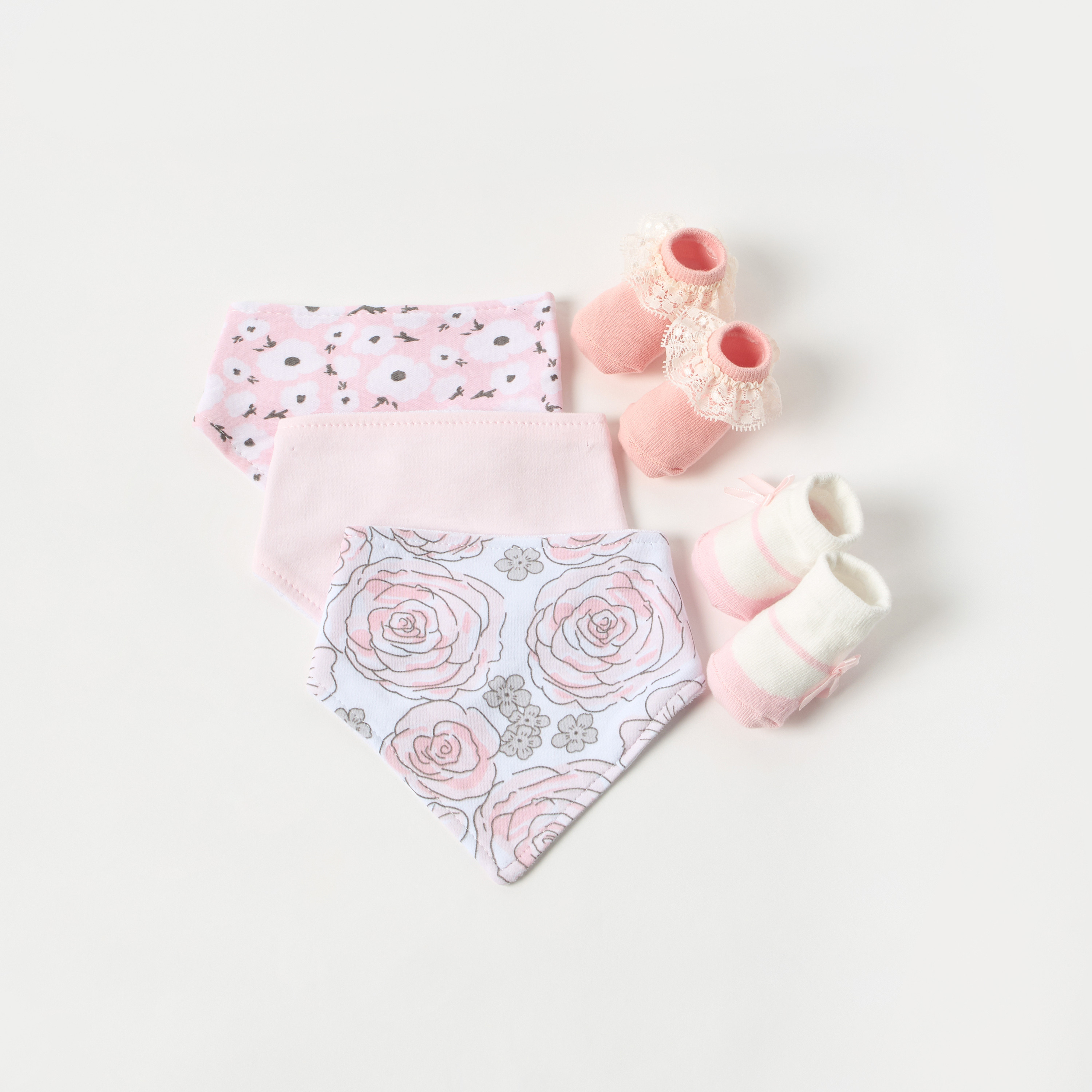 Juniors 5-Piece Assorted Bib and Socks Set-baby-feeding-bibs-image-1