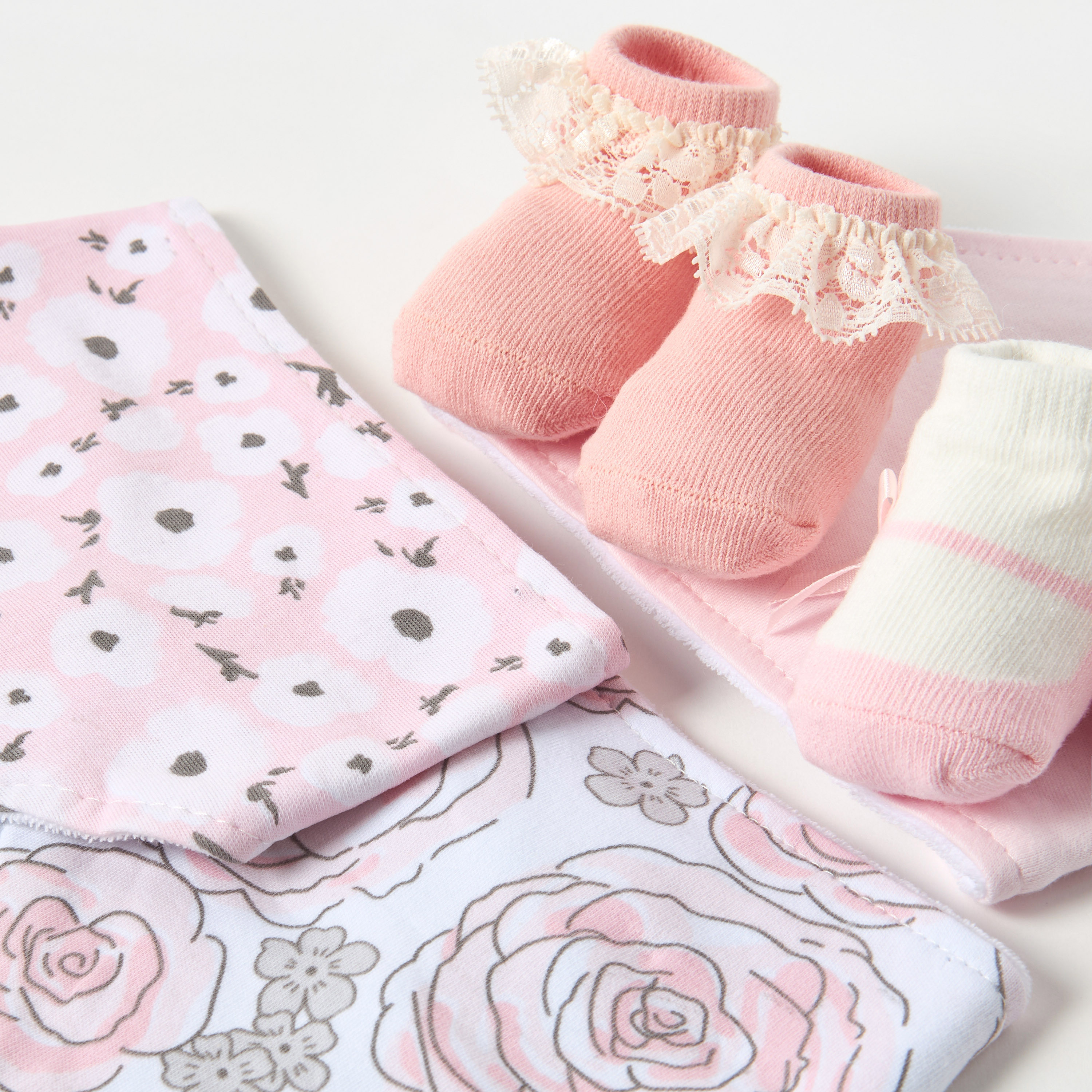 Juniors 5-Piece Assorted Bib and Socks Set-baby-feeding-bibs-image-4