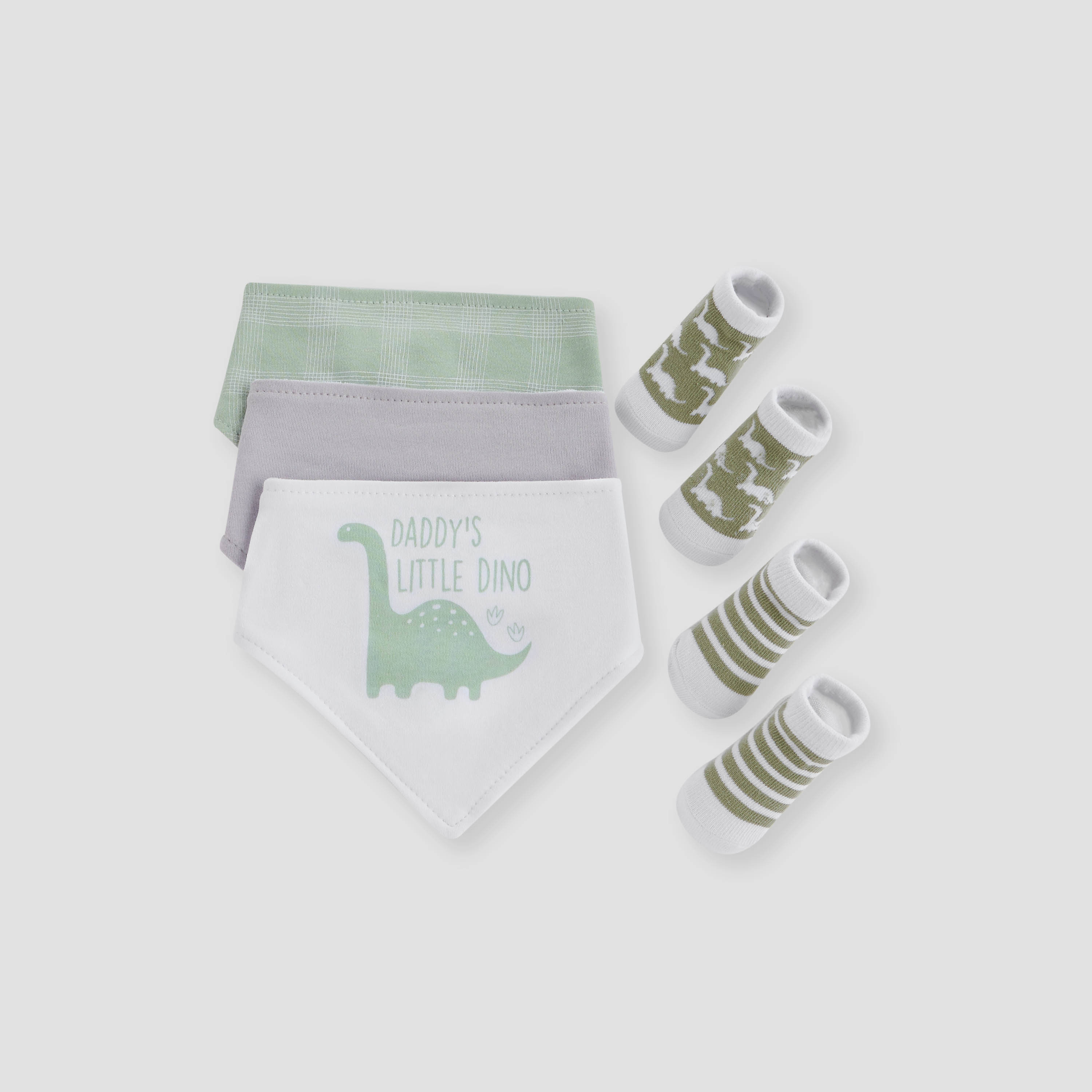 Juniors 5-Piece Printed Bib with Socks and Headband Set-baby-feeding-bibs-image-1