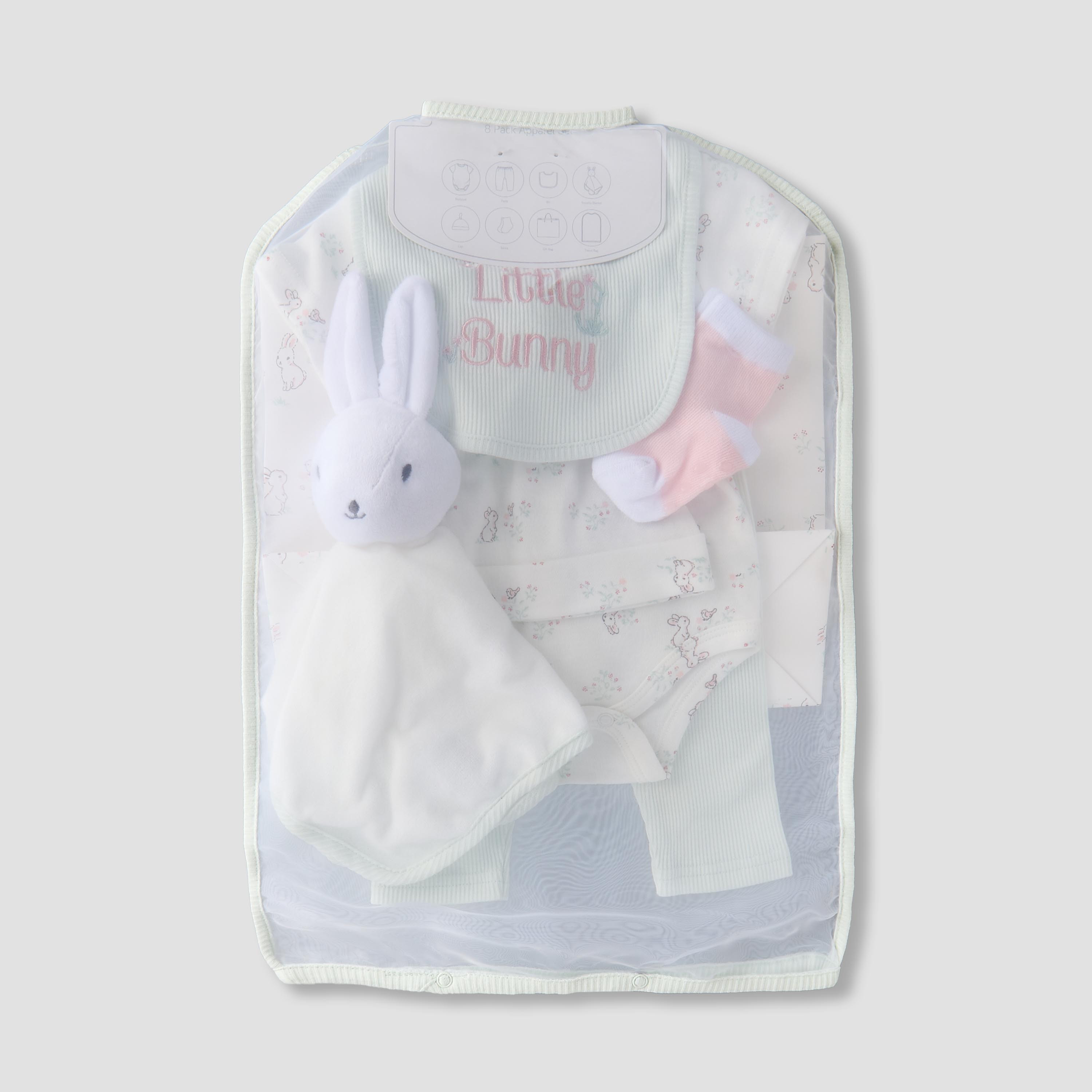 Set of 8 Juniors Clothing Gift Set with Bunny Print-baby-girls-clothing-setsandcoords-image-15