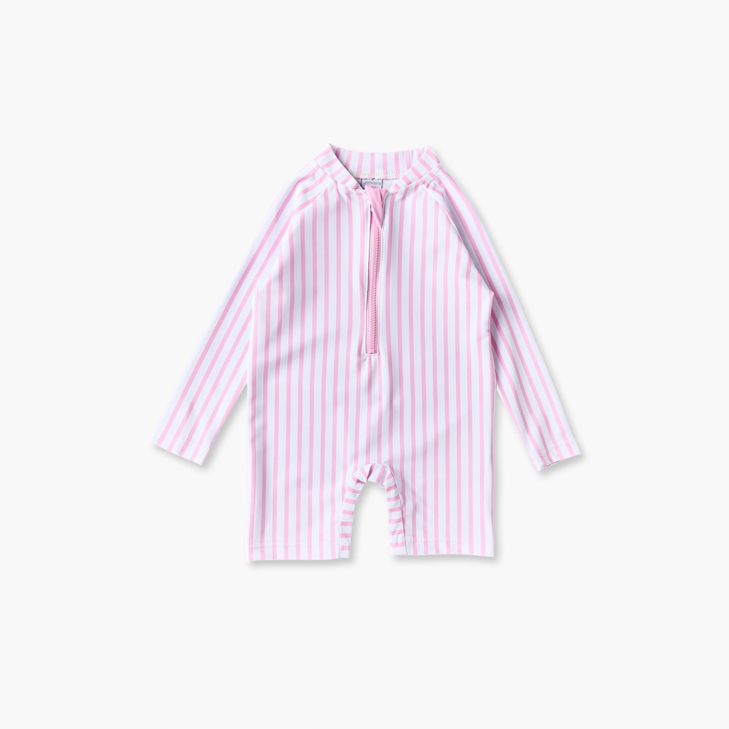 Juniors Mandarin Neck Long Sleeves Swimsuit with Towel and Sunglasses-baby-girls-clothing-swimwear-image-2