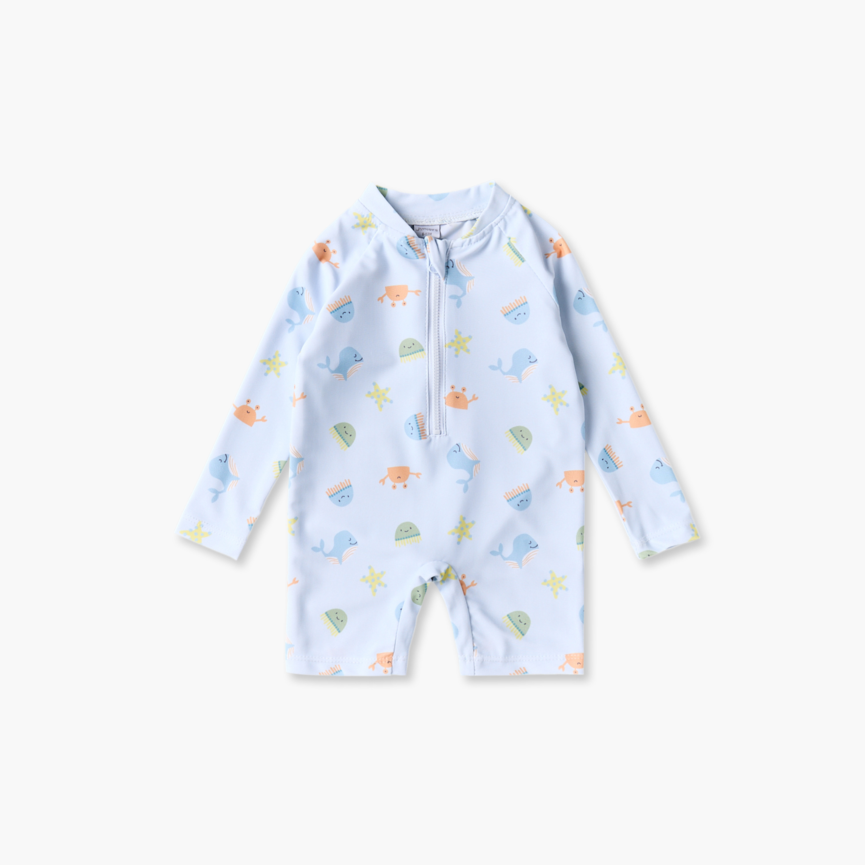 طقم بدلة سباحة بأكمام طويلة وبياقة ماندارين مع منشفة ونظارة شمسية من جونيورز-baby-boys-clothing-swimwear-image-3