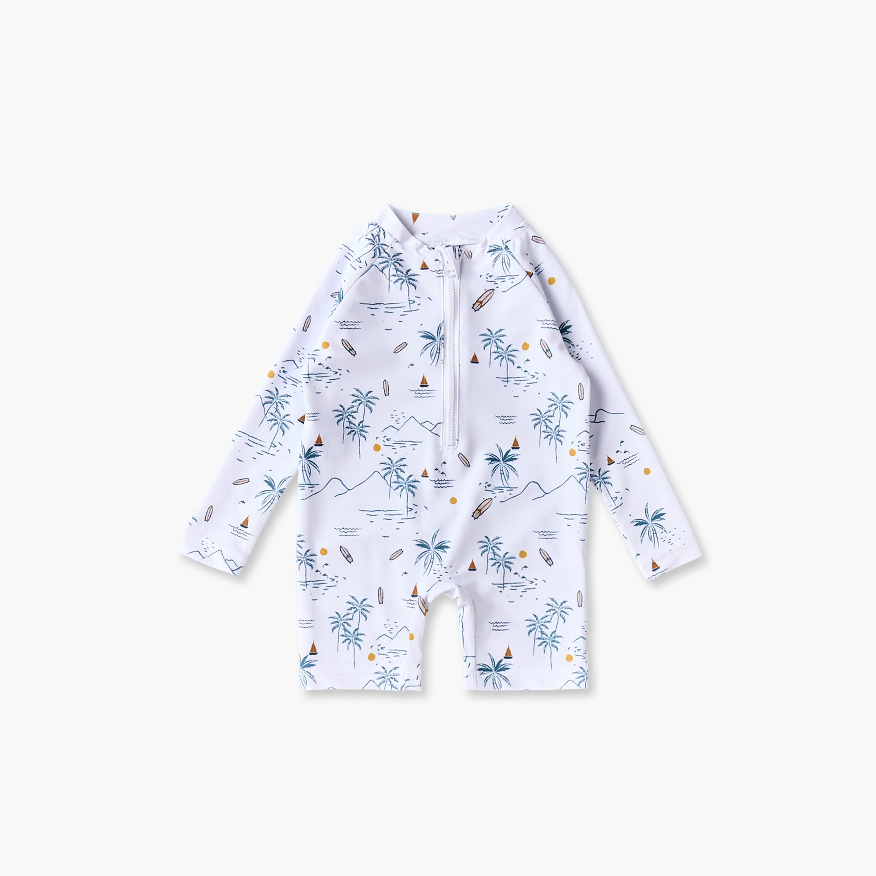 بدلة سباحة بأكمام طويلة وياقة ماندارين مع منشفة ونظارة من جونيورز-baby-boys-clothing-swimwear-image-3