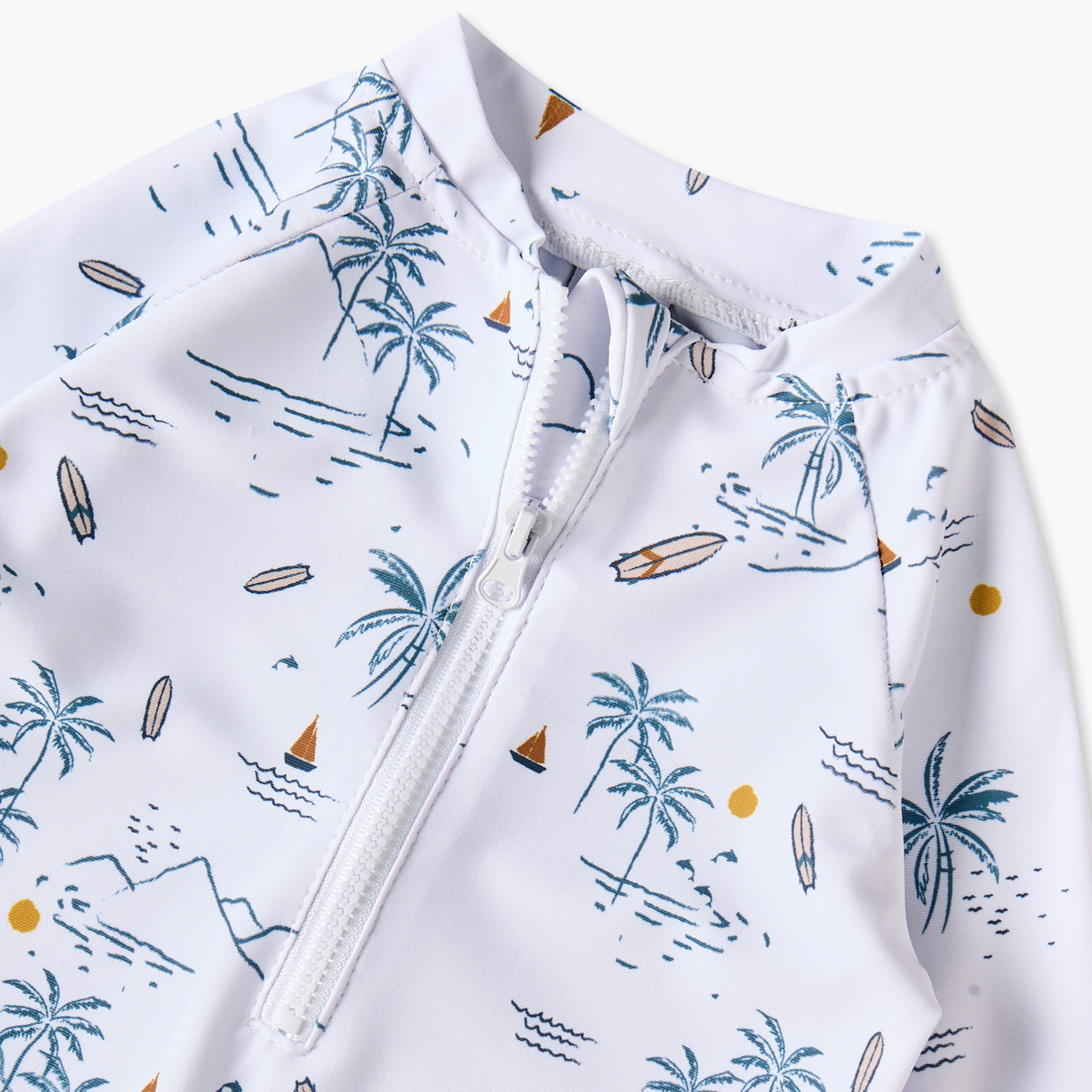 بدلة سباحة بأكمام طويلة وياقة ماندارين مع منشفة ونظارة من جونيورز-baby-boys-clothing-swimwear-image-5