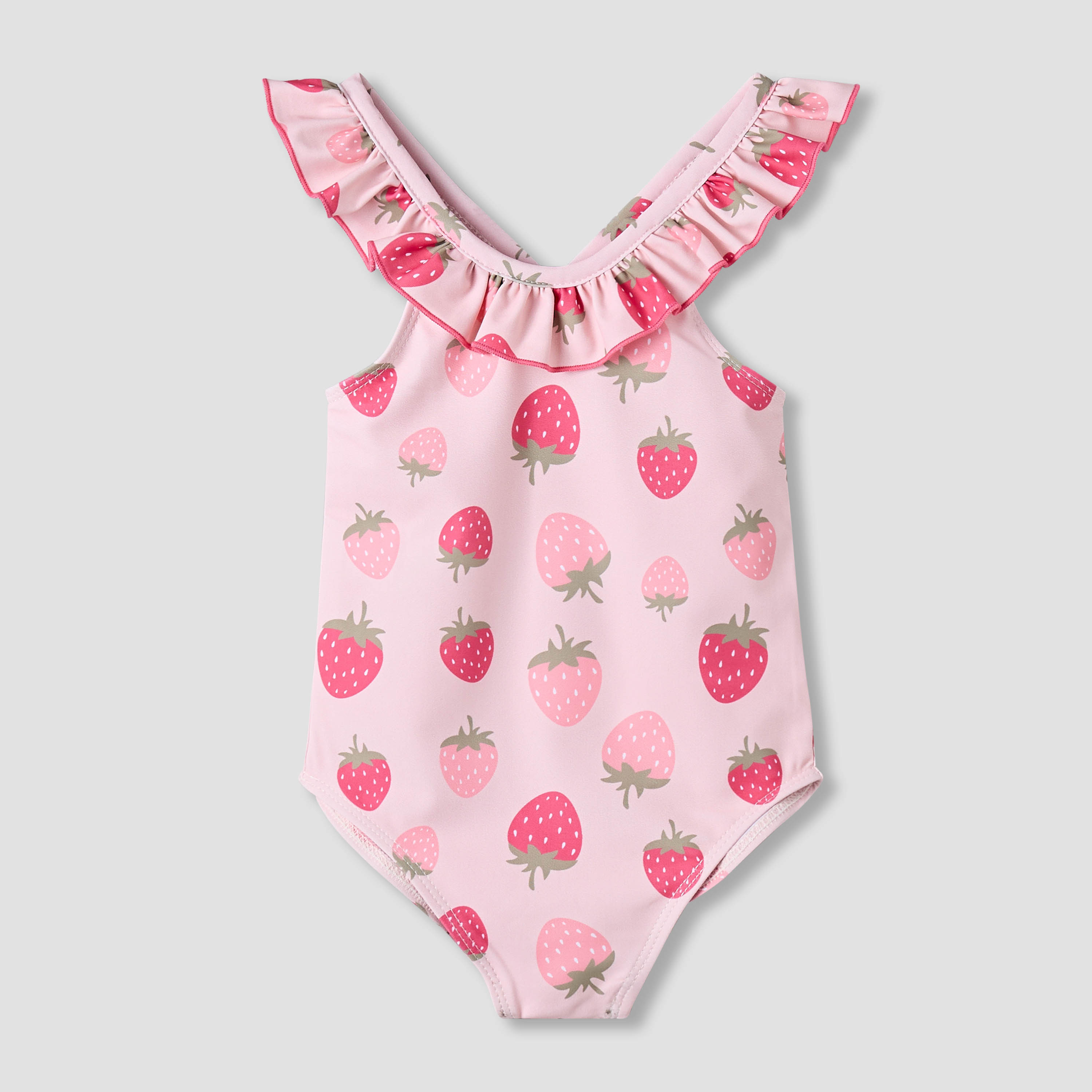 Set of 3 Juniors Girls Strawberry Print Swimsuit-baby-girls-clothing-swimwear-image-2