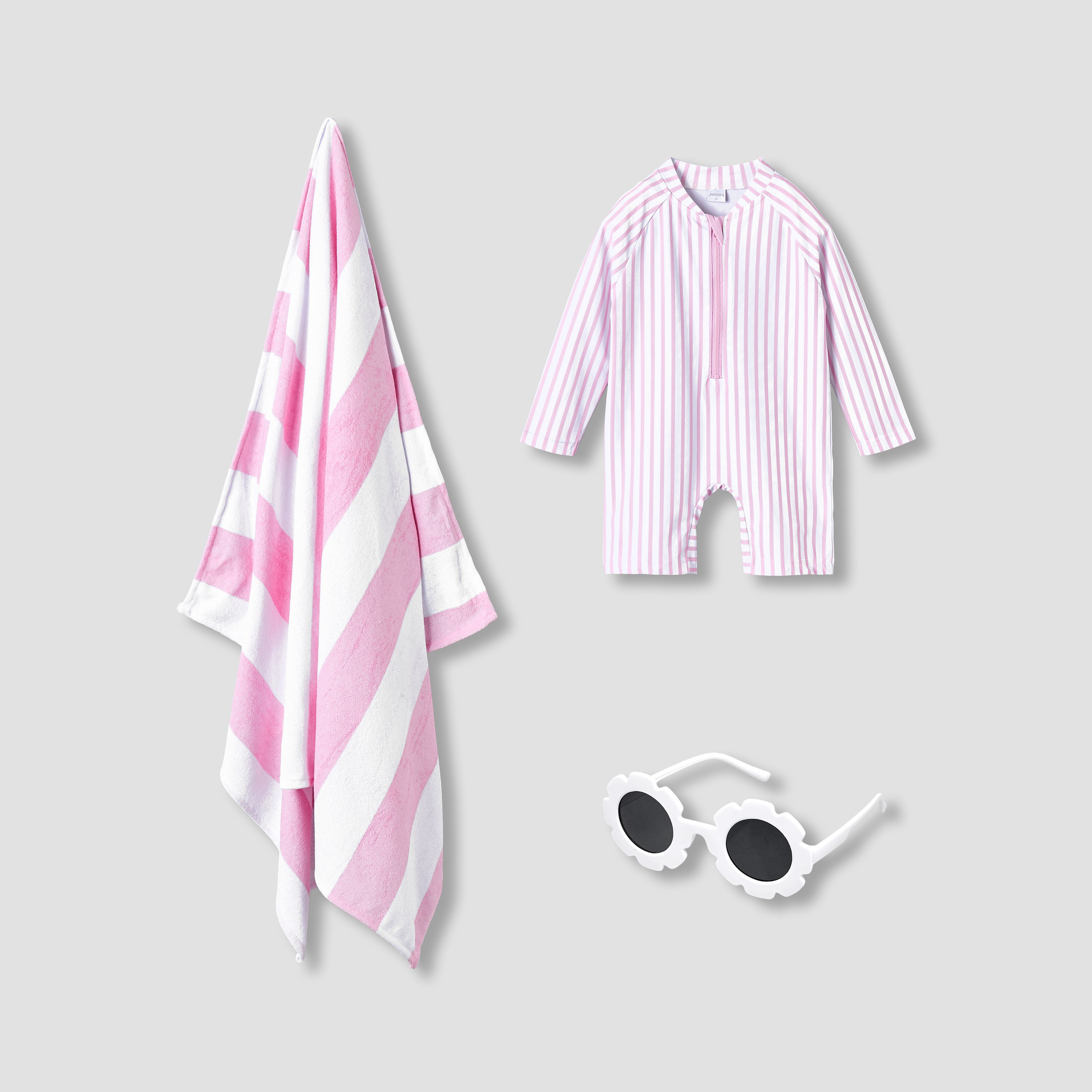 Set of 3 Juniors Girls Striped Swimsuit-baby-girls-clothing-swimwear-image-1