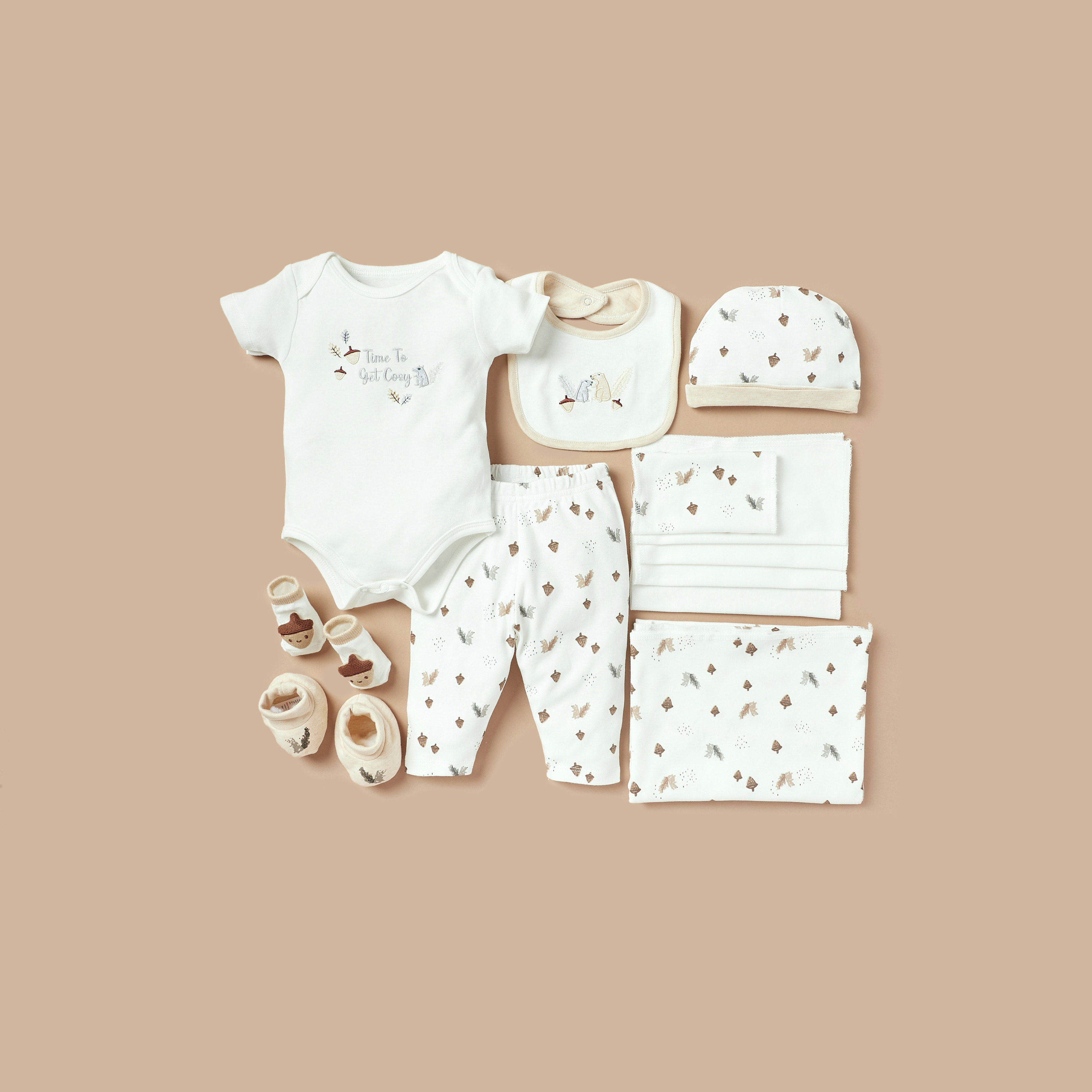 Juniors Squirrel Print 12-Piece Clothing Gift Basket Set-baby-boys-clothing-setsandcoords-image-2
