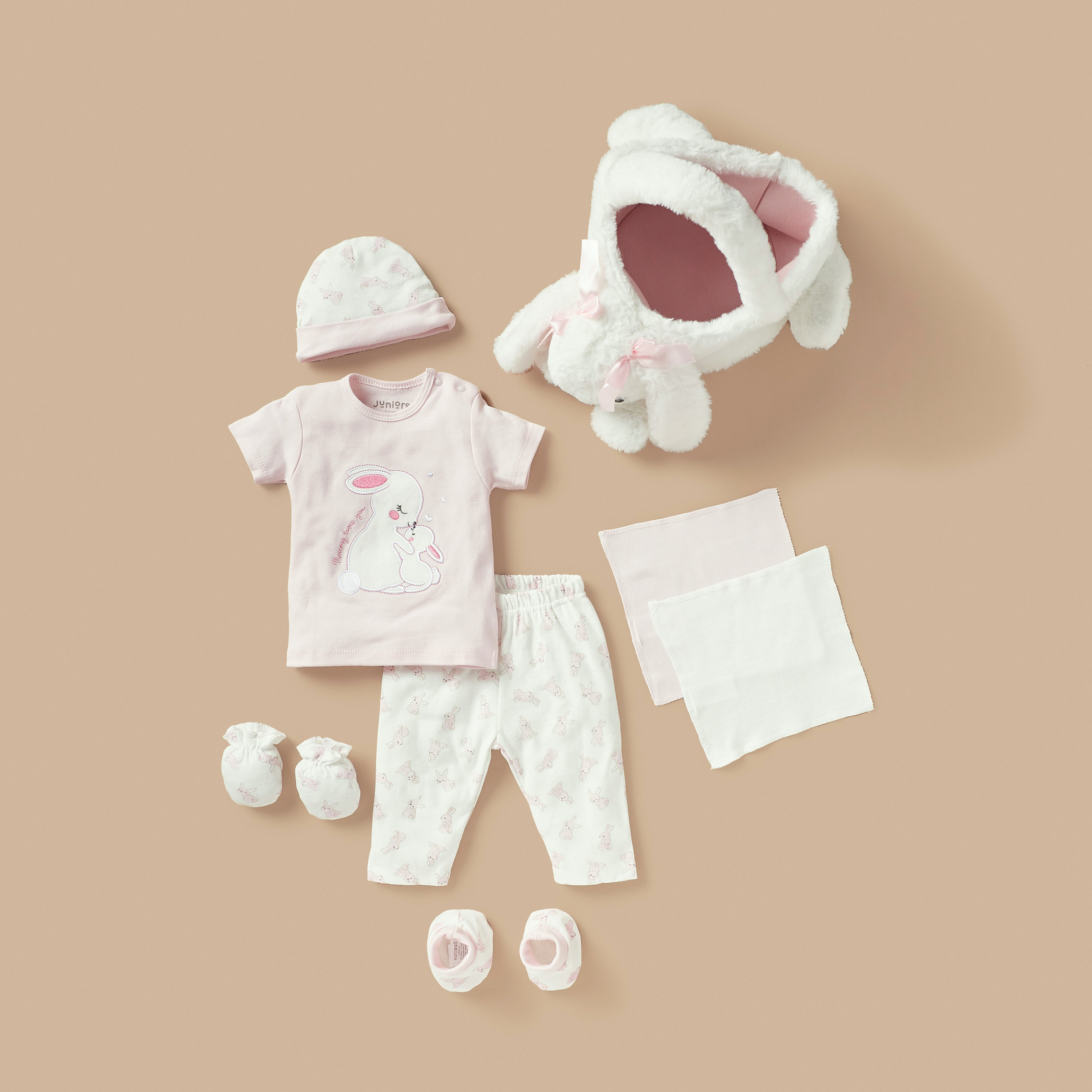 Juniors Bunny 8-Piece Clothing Gift Basket-baby-girls-clothing-setsandcoords-image-2