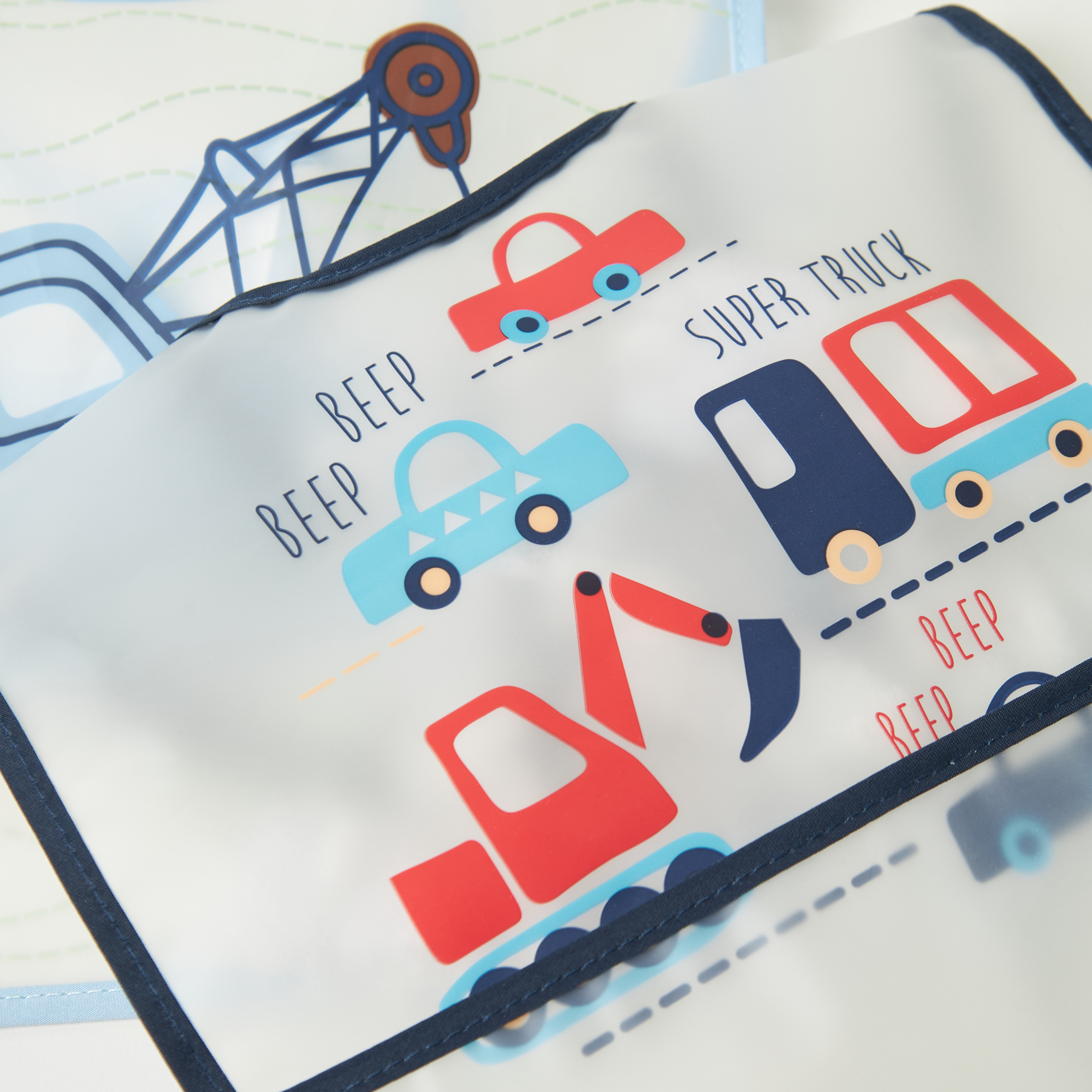 مرايل بشريط إغلاق وطبعات من ديزني- طقم من قطعتين-baby-feeding-bibs-image-4