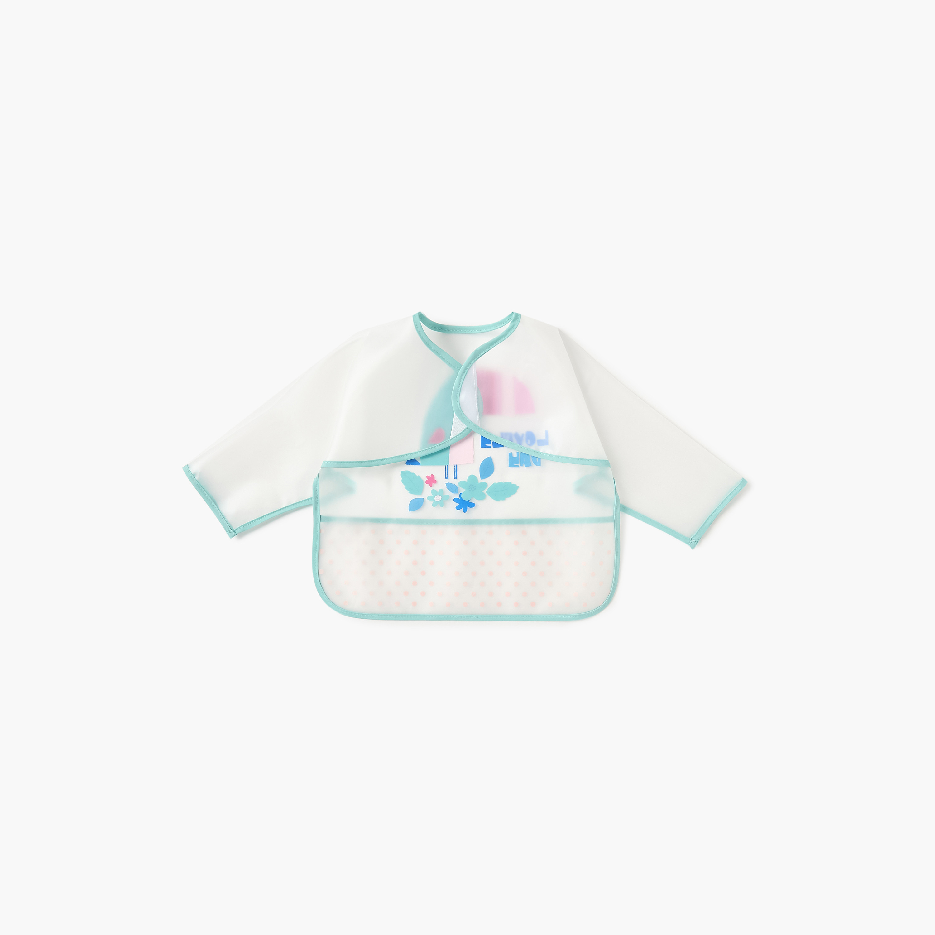 مريلة مئرز بطبعات طائر وأكمام طويلة من جونيورز-baby-feeding-bibs-image-2