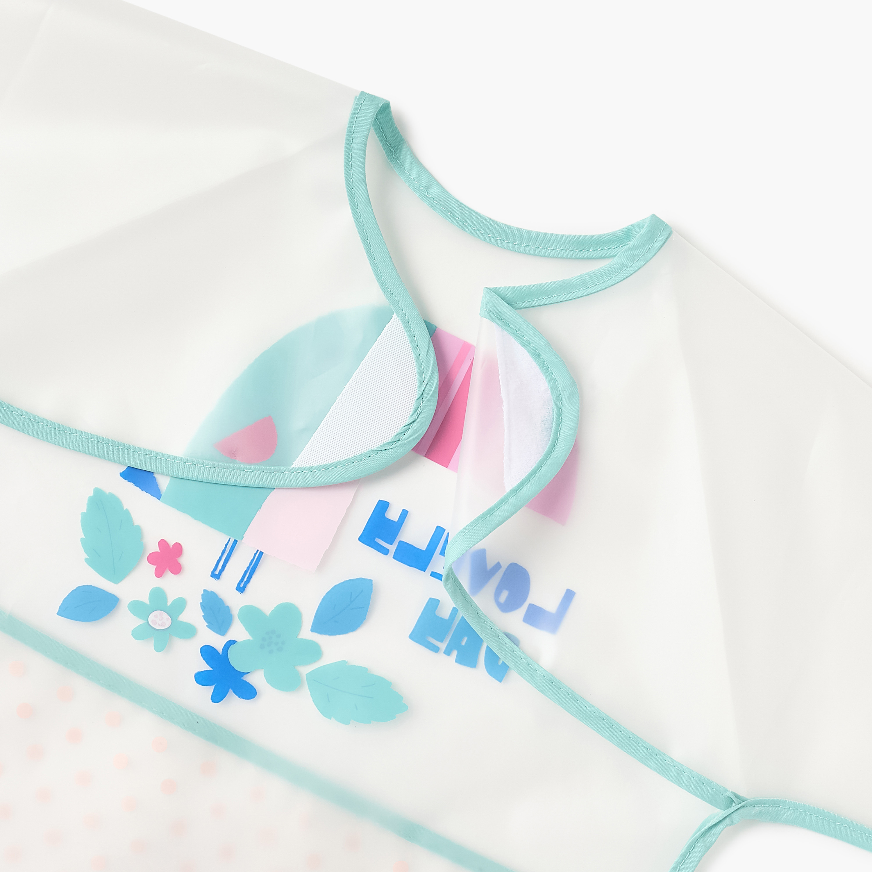 مريلة مئرز بطبعات طائر وأكمام طويلة من جونيورز-baby-feeding-bibs-image-4