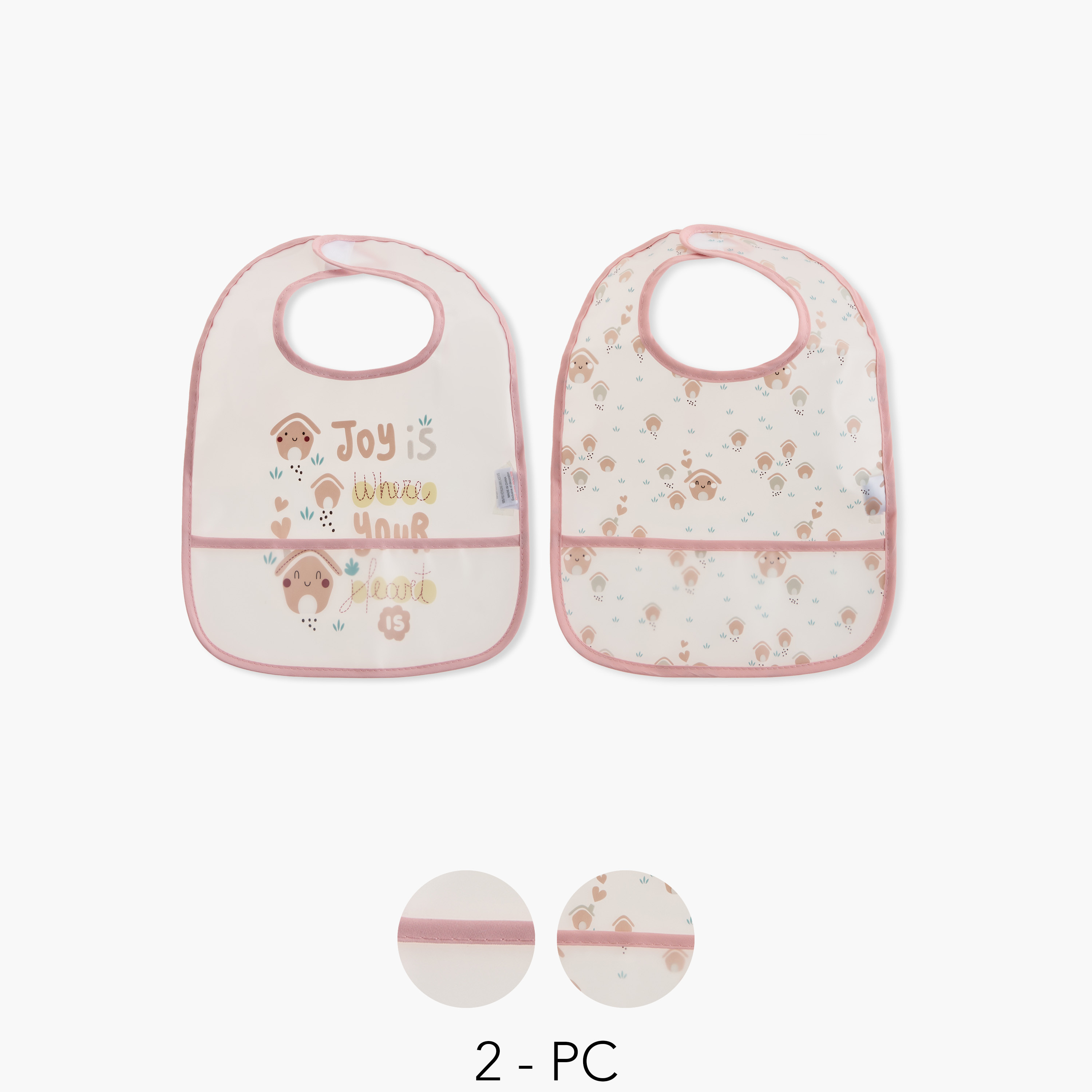 Juniors Printed Bib with Hook and Loop Closure - Set of 2-baby-feeding-bibs-image-1