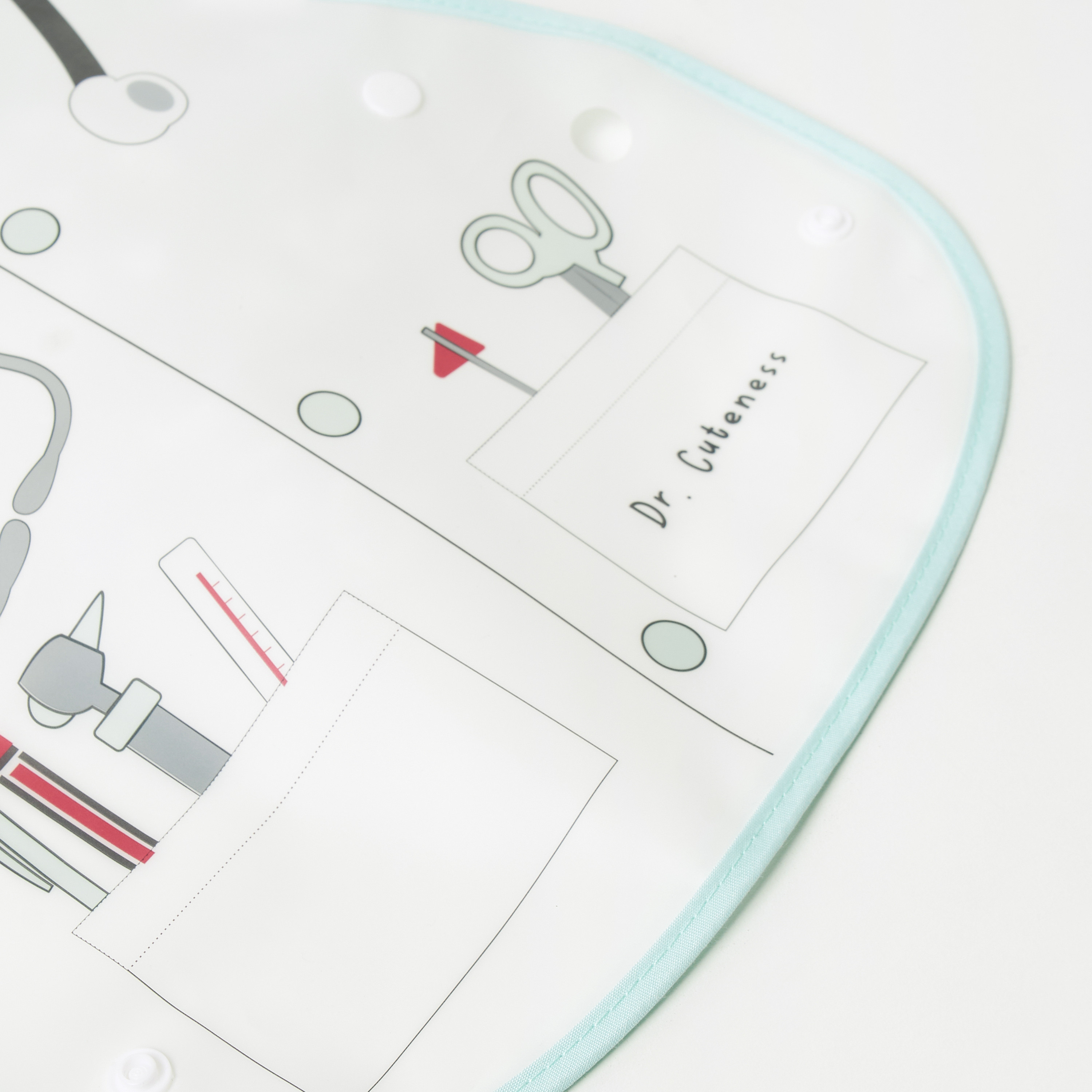 مريلة التقاط الطعام بزر إغلاق كبّاس وطبعات من جونيورز-baby-feeding-bibs-image-3