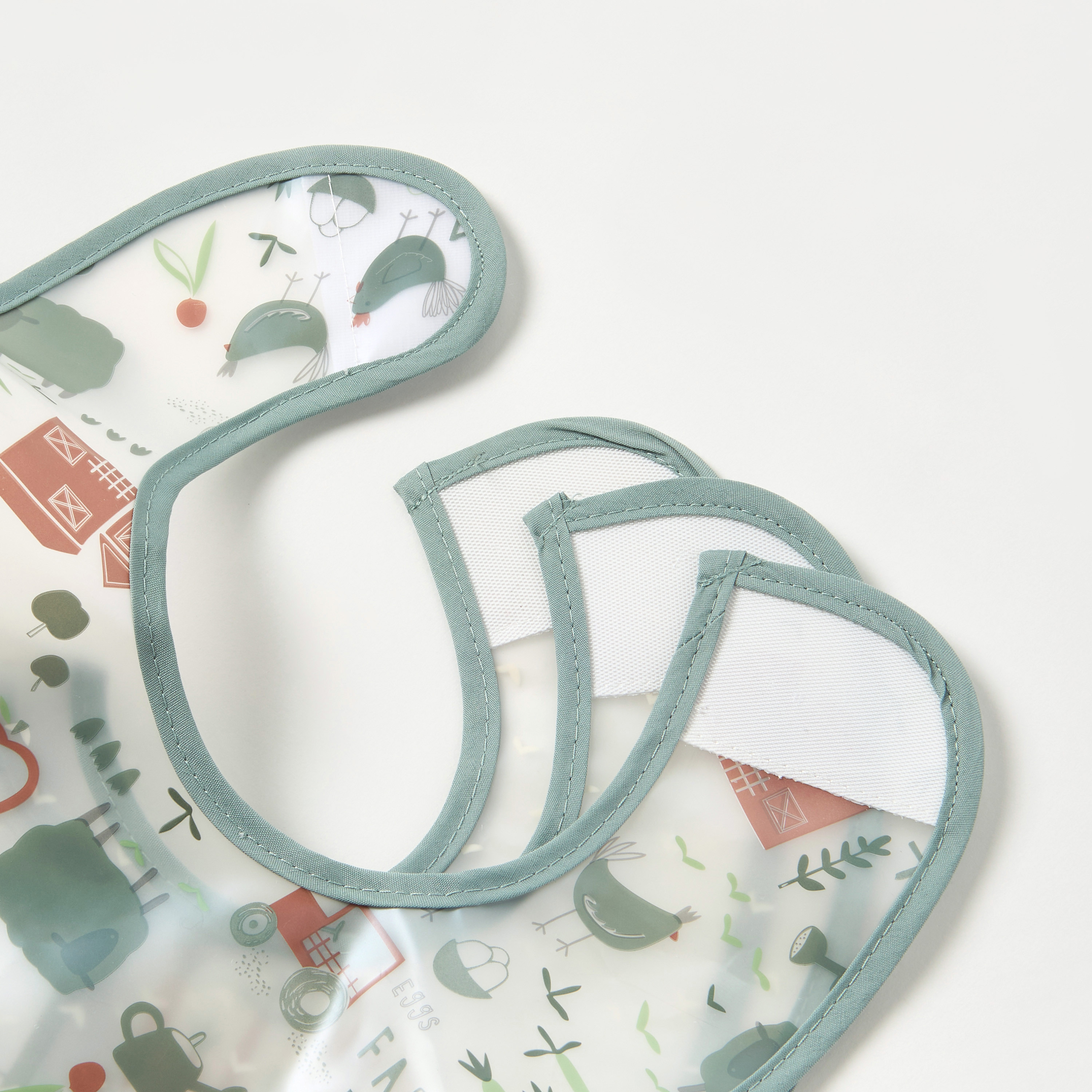 مرايل بطبعات وشريط إغلاق من جونيورز - طقم 3 قطع-baby-feeding-bibs-image-6